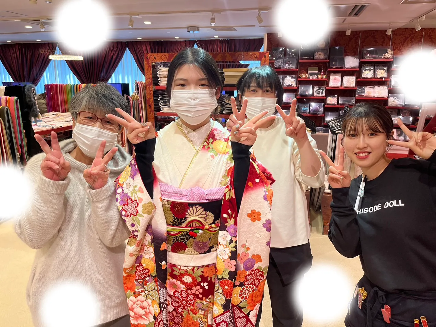 成人式　振袖レンタル　袴レンタル　前撮り　ペット可　振袖安い　かわいい　派手　キラキラ　豪華　大阪　梅田
