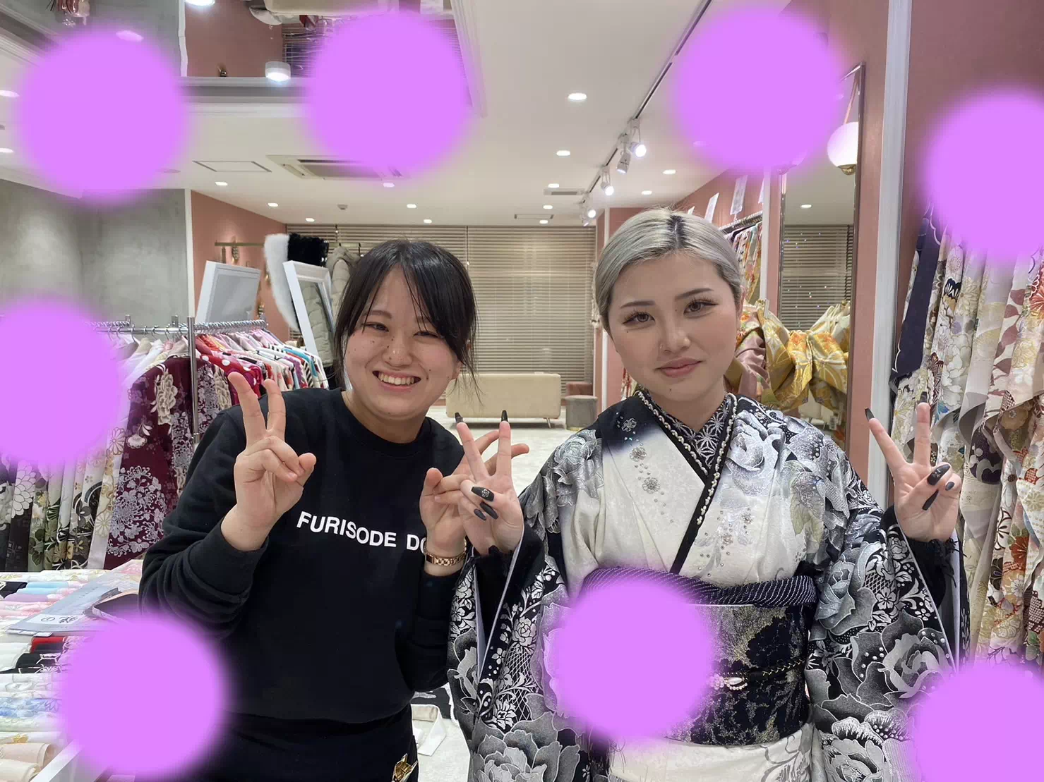 TAKAZEN姫路店　姫路市　成人式　卒業式　袴　振袖　イマドキ振袖　モード　薔薇