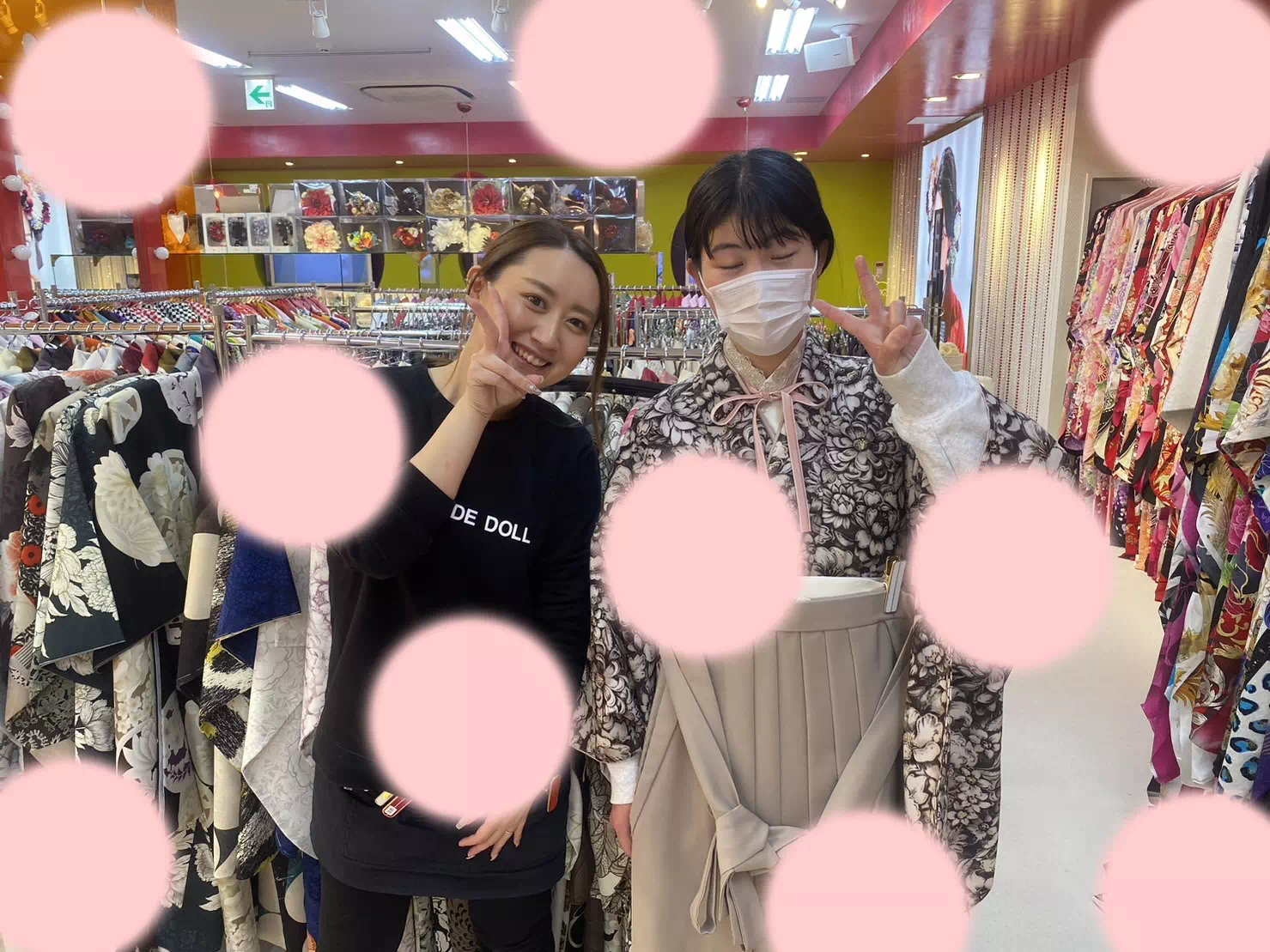 卒業式　袴レンタル　かわいい　イマドキ　TAKAZEN　神戸三宮店　おしゃれ