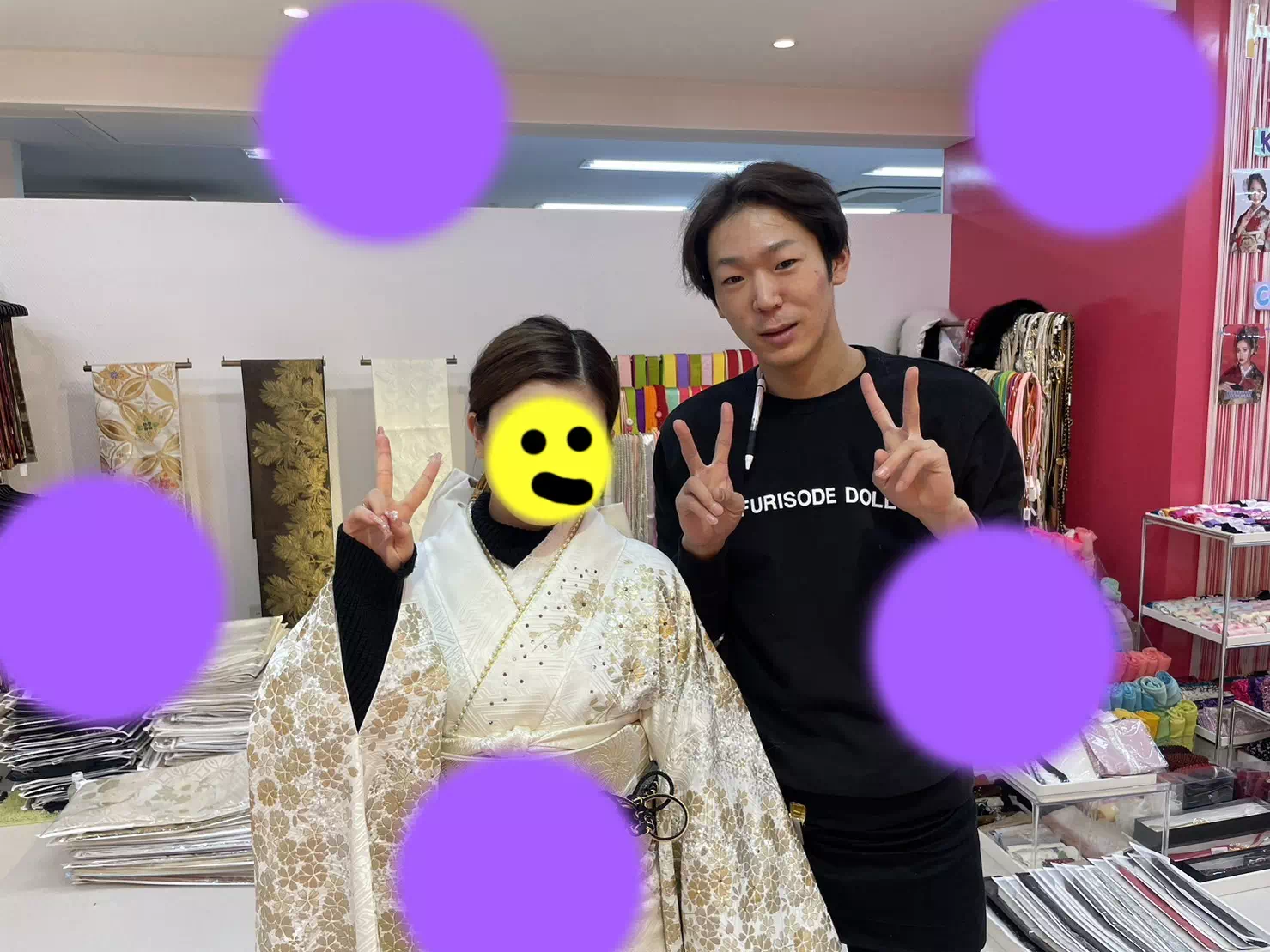 TAKAZEN神戸店　前撮り撮影会　イマドキ　カワイイ　コディネート　振袖　レンタル　袴　