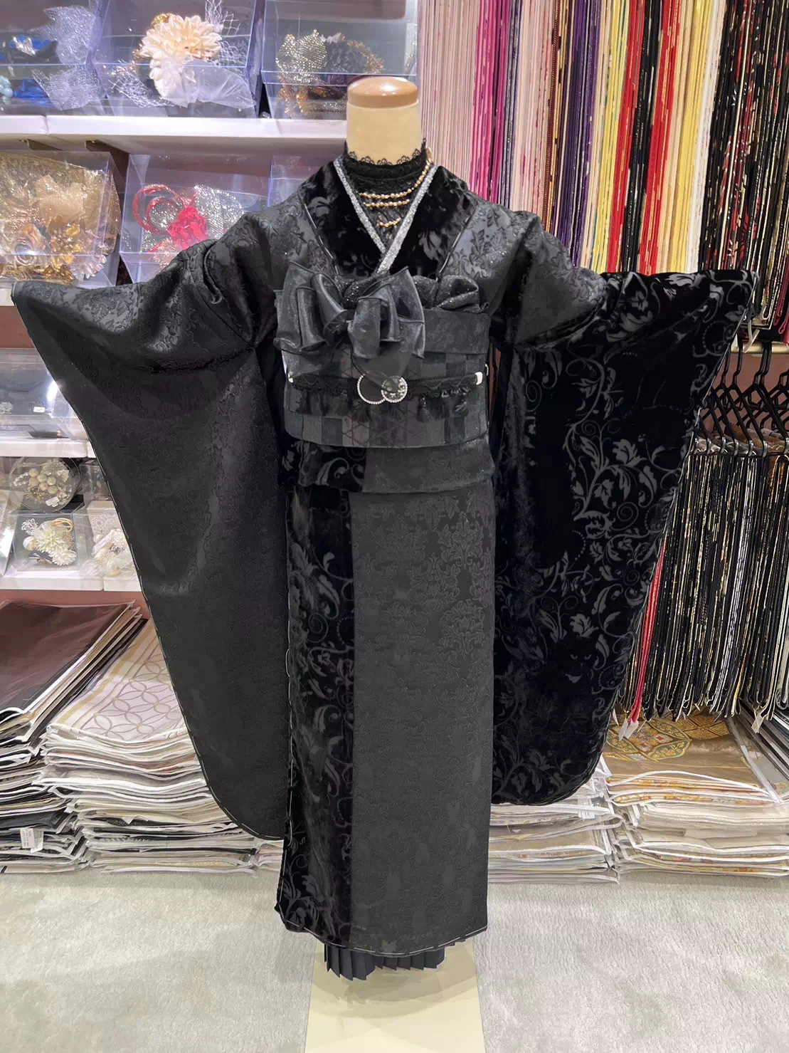 TAKAZEN姫路店　姫路市　成人式　卒業式　袴　振袖　イマドキ振袖　黒