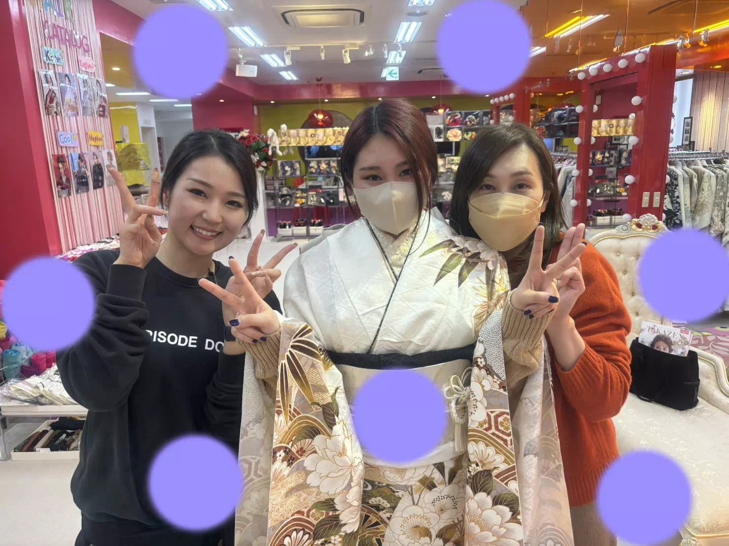 TAKAZEN神戸店　前撮り撮影会　イマドキ　カワイイ　コディネート　振袖　レンタル　袴　