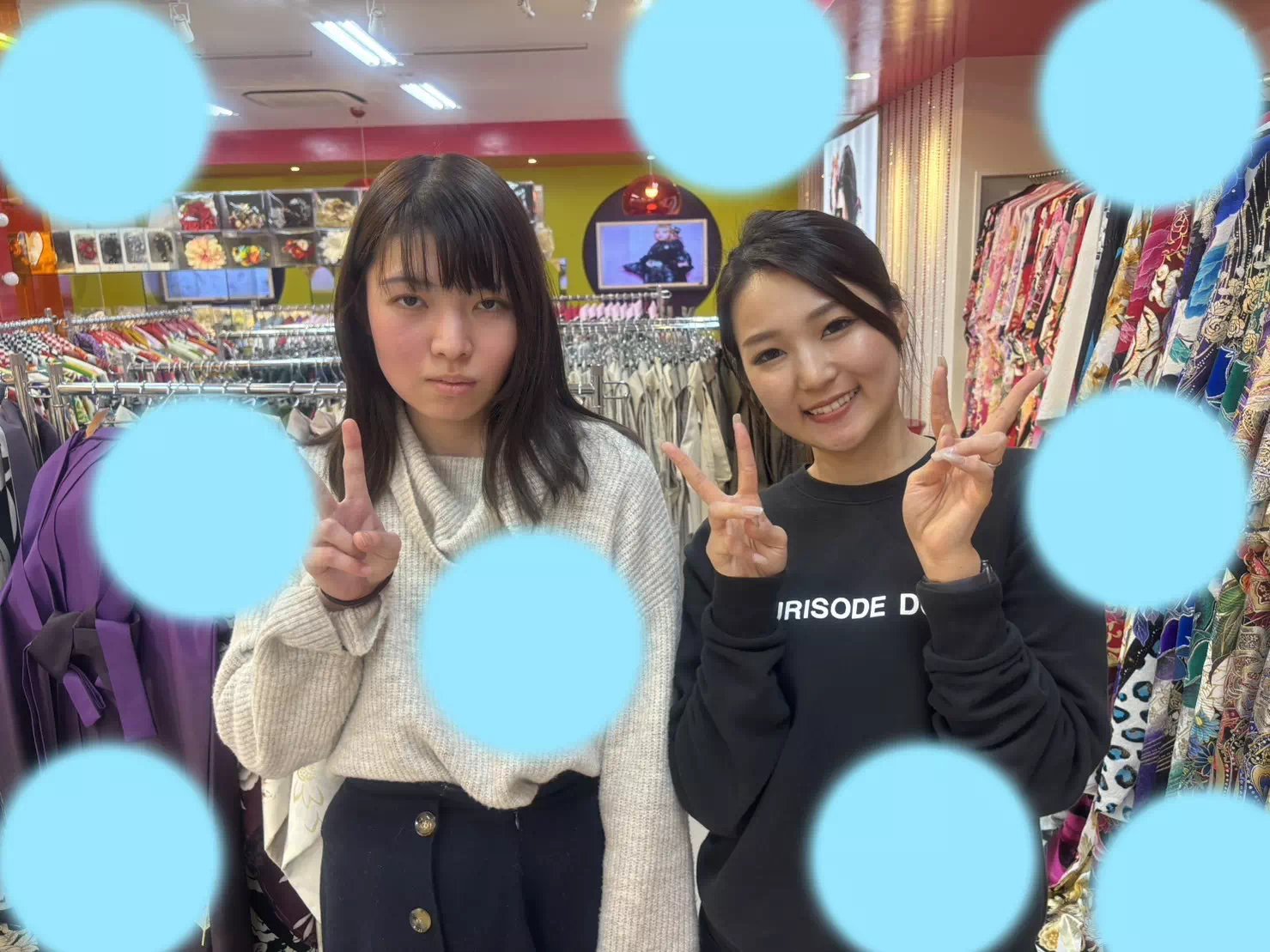 卒業式　袴レンタル　TAKAZEN神戸三宮店　かわいい　紫　グラデーション　おしゃれ