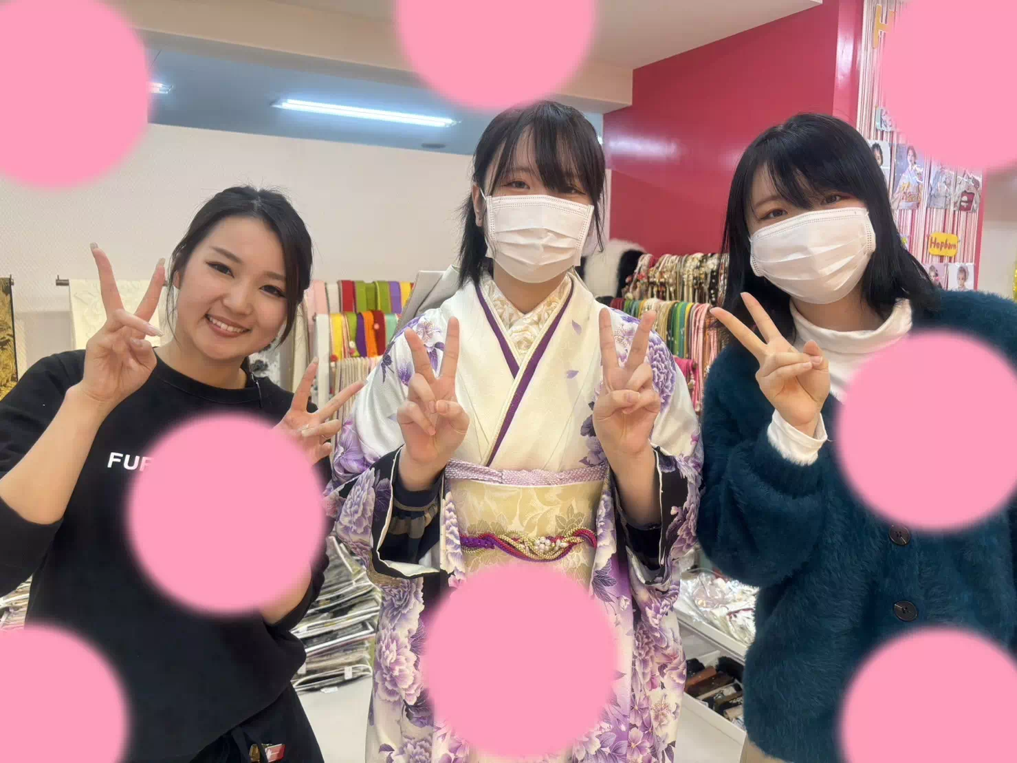成人式　振袖レンタル　TAKAZEN神戸三宮店　格安　紫　かっこいい　モード