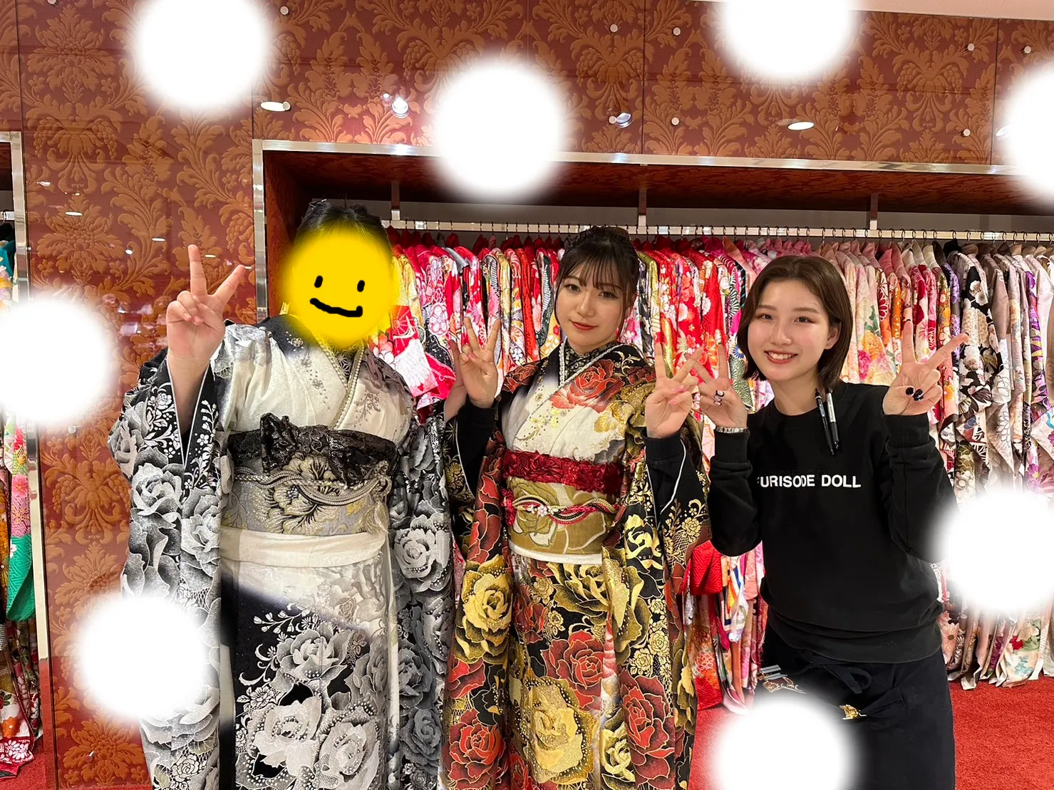 袴レンタル　振袖レンタル　くすみ　キラキラ　かわいい　梅田　大阪　安い　イマドキ　古典　くすみカラー　前撮り　モード　キラキラ　派手