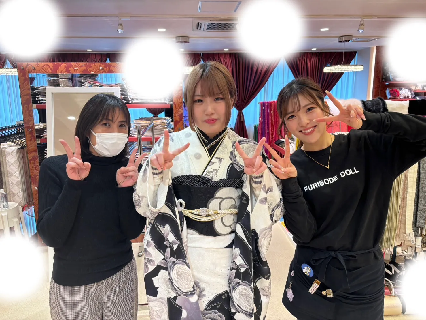 成人式　前撮り　梅田　袴　くすみカラー　かわいい　イマドキ　淡色　古典　タカゼン　撮影