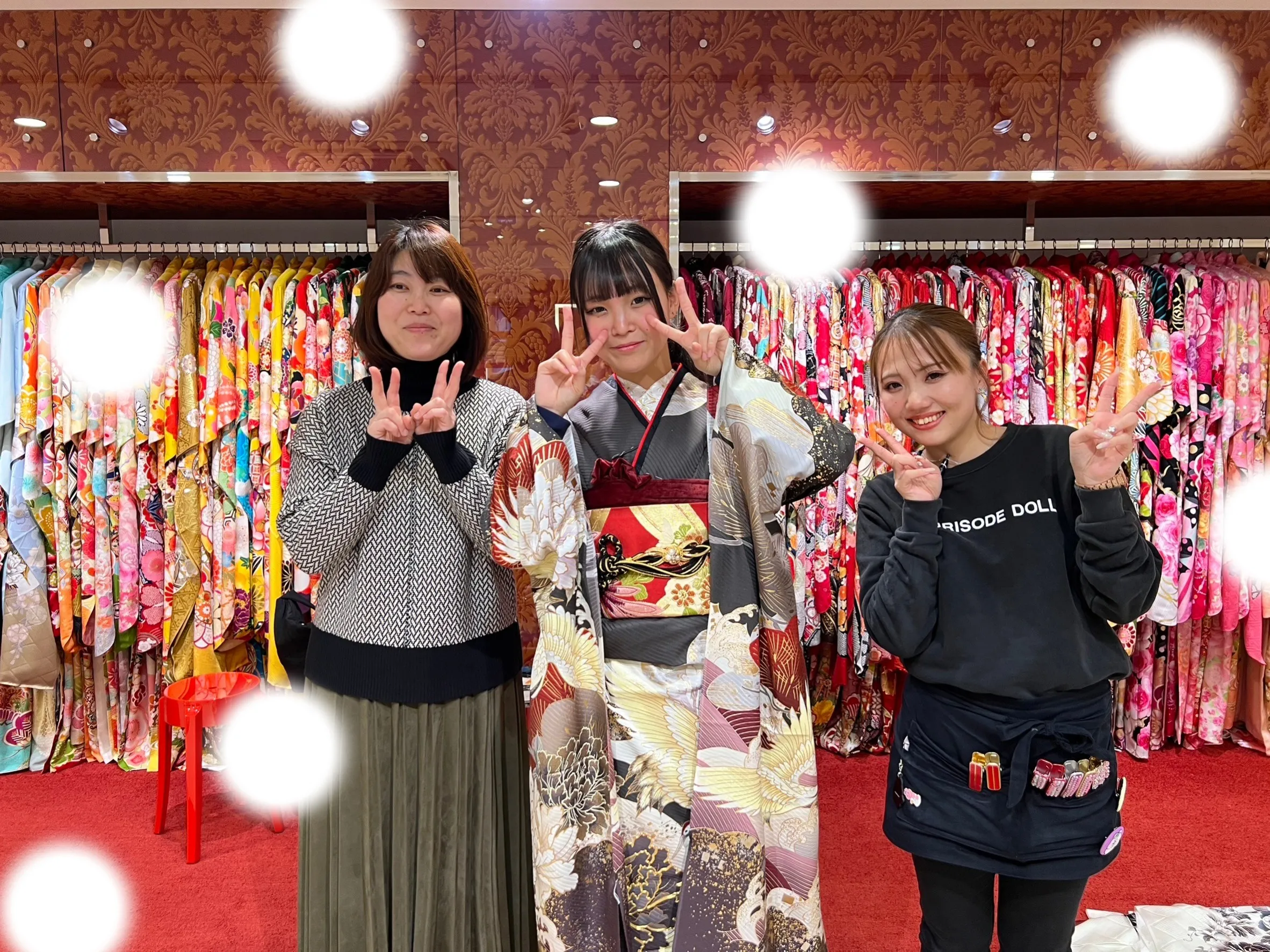 成人式　前撮り　梅田　袴　くすみカラー　かわいい　イマドキ　淡色　古典　タカゼン　撮影
