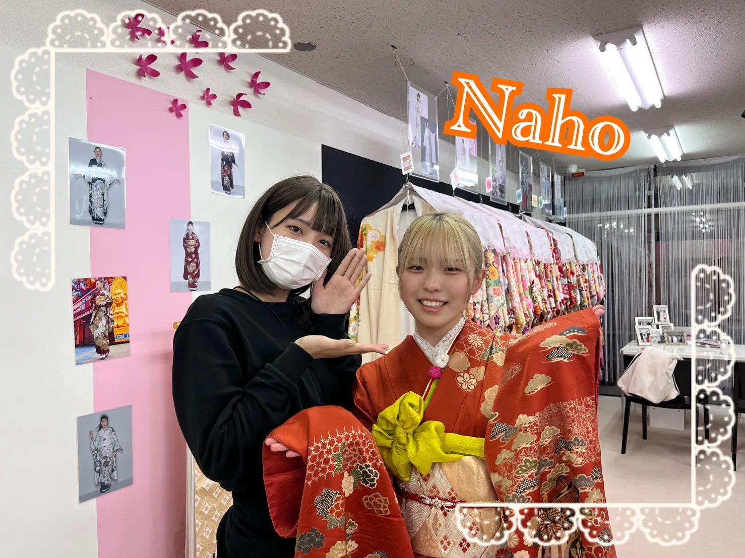 振袖　レンタル　奈良　ママ振り　可愛い