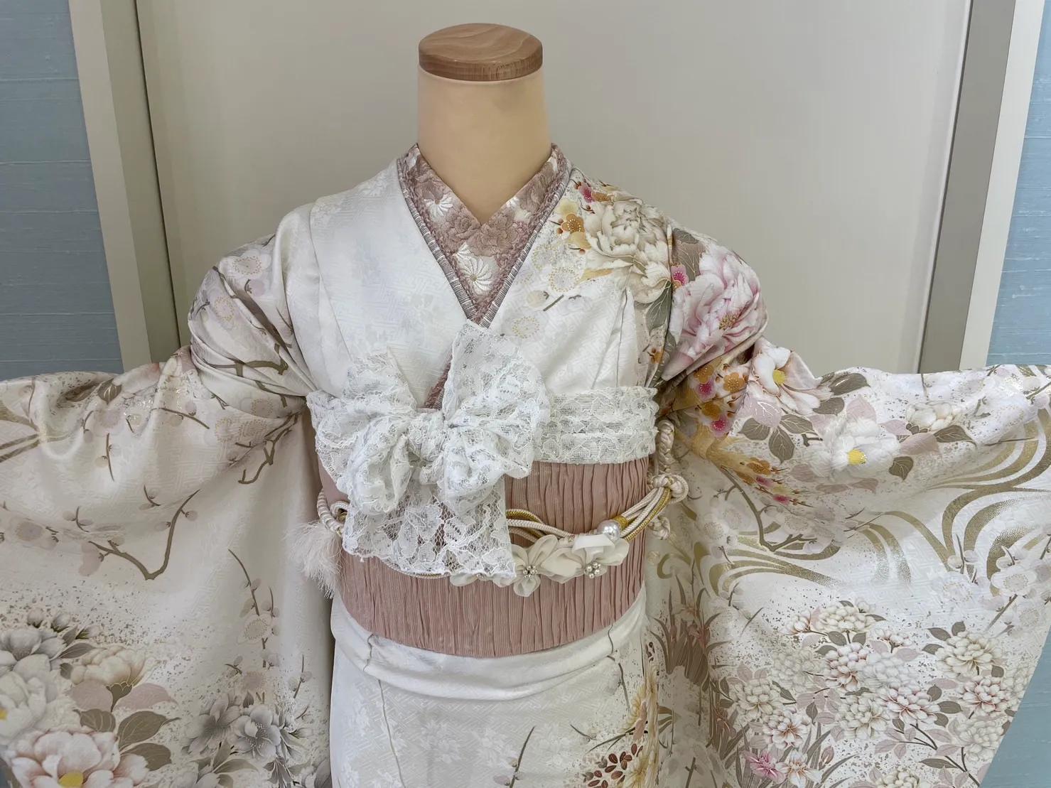 成人式　振袖レンタル　成人式振袖　くすみカラー　くすみガーリー　可愛い　香音ちゃん