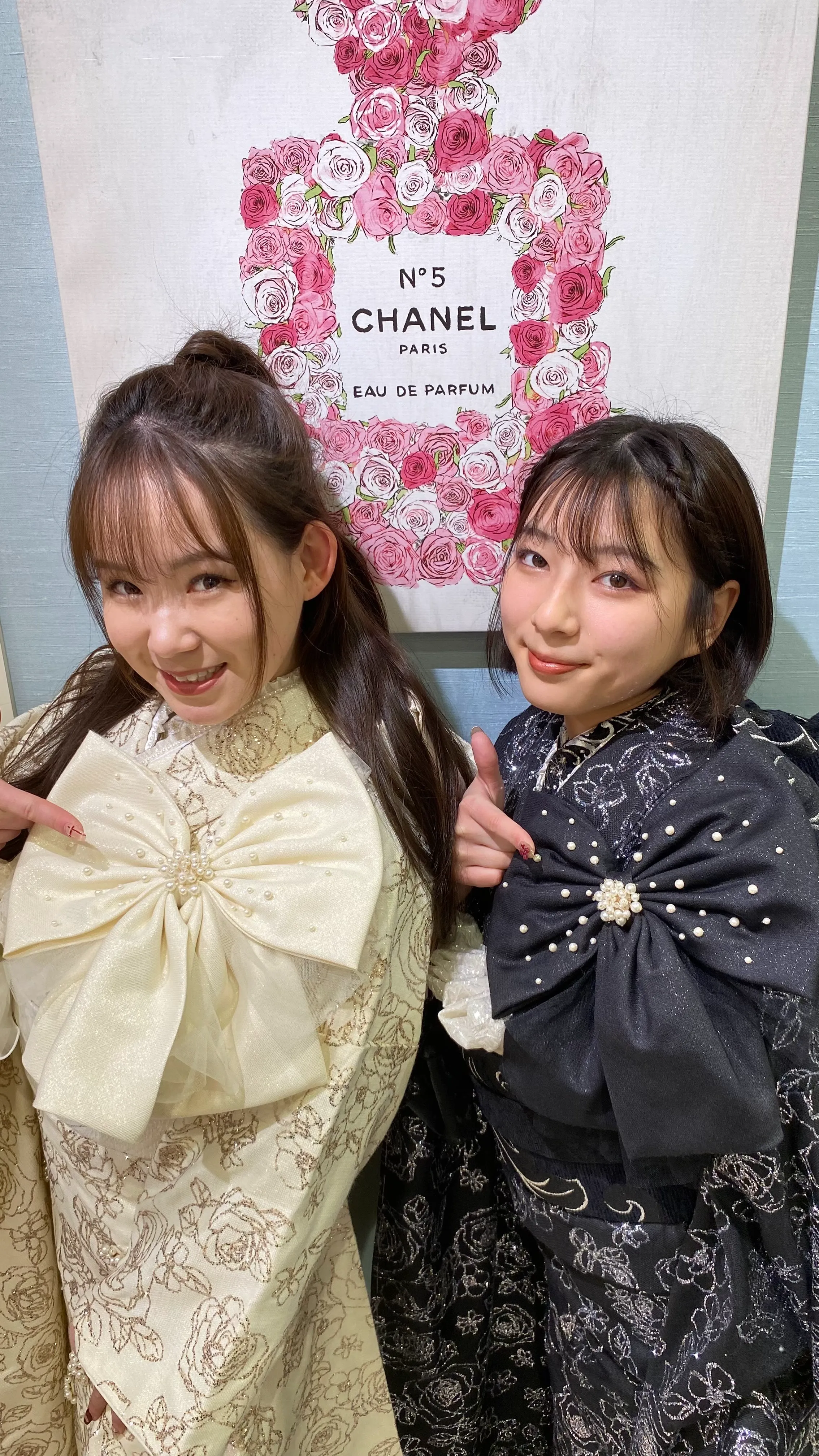 成人式　振袖レンタル　成人式振袖　カワイイ　ChouChou　キラキラ　キャバ嬢　派手　目立つ　双子コーデ　シミラールック