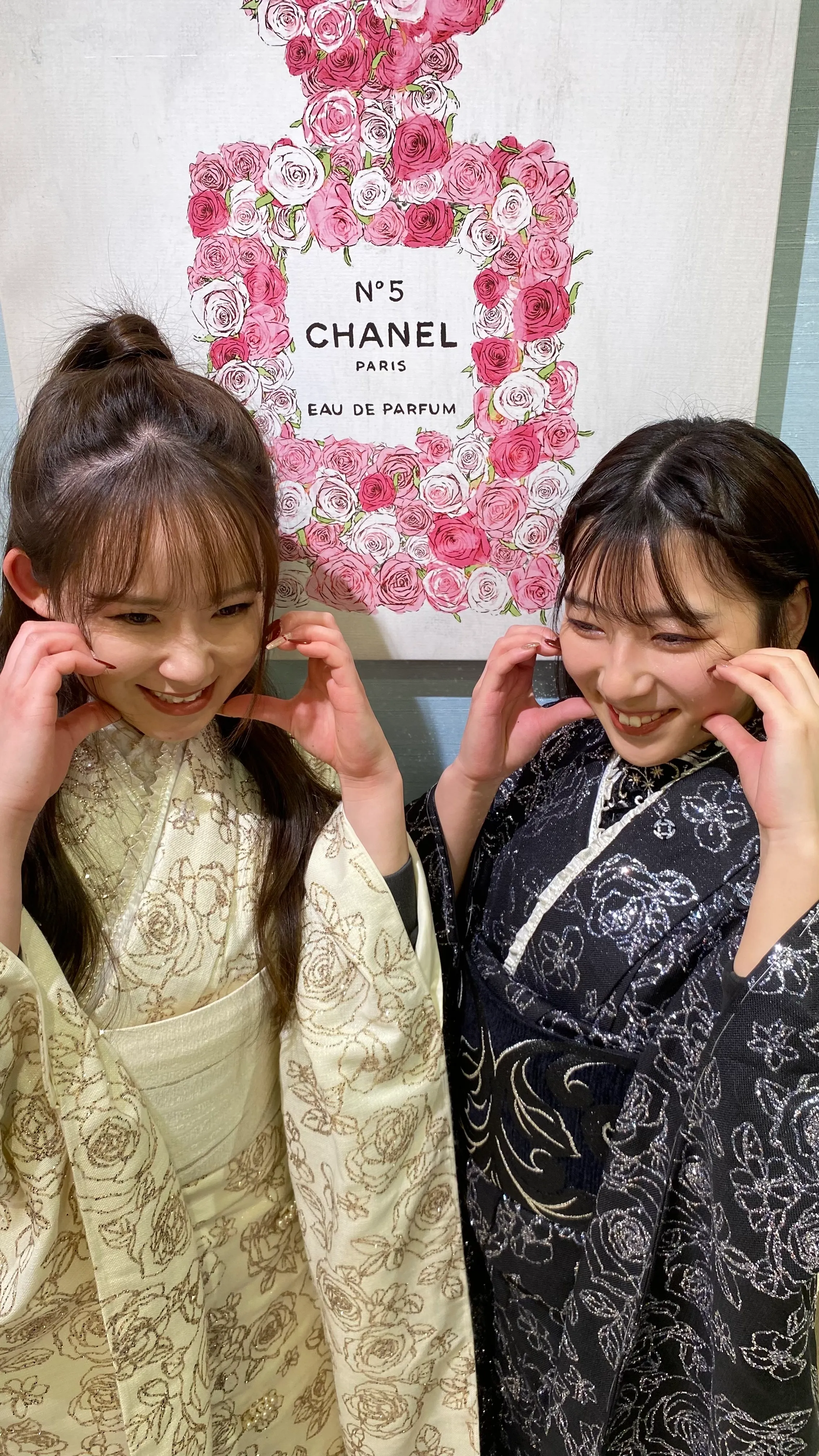 成人式　振袖レンタル　成人式振袖　カワイイ　ChouChou　キラキラ　キャバ嬢　派手　目立つ　双子コーデ　シミラールック