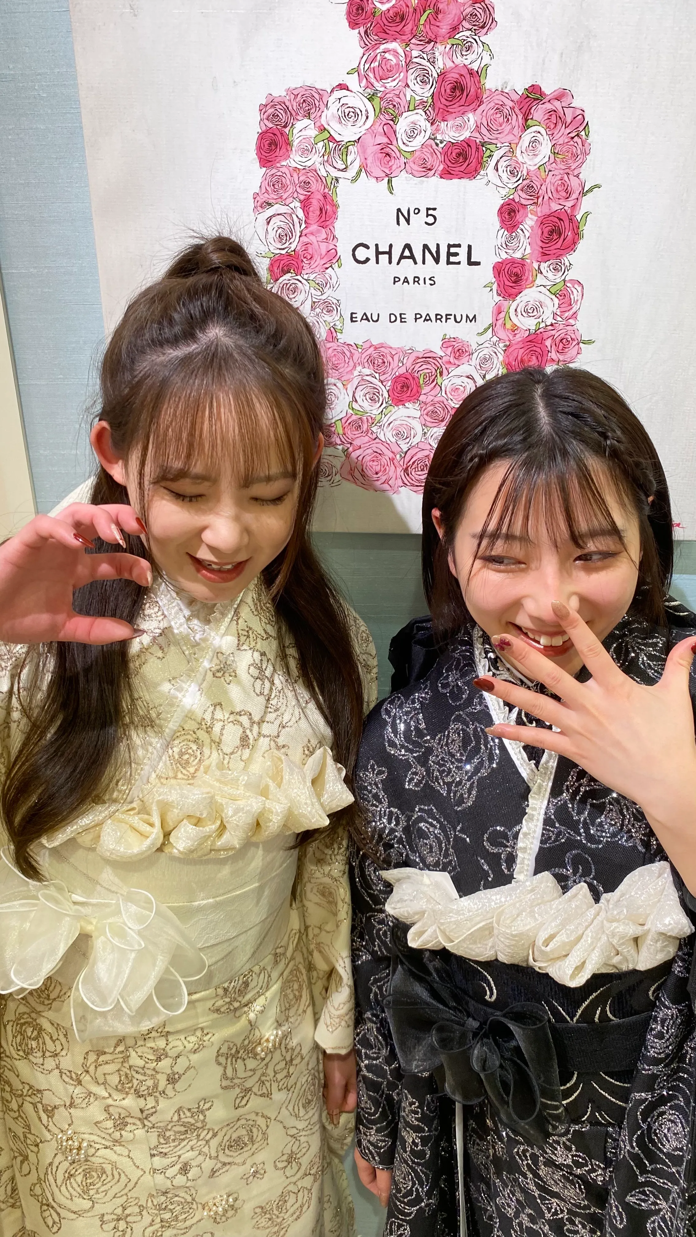 成人式　振袖レンタル　成人式振袖　カワイイ　ChouChou　キラキラ　キャバ嬢　派手　目立つ　双子コーデ　シミラールック
