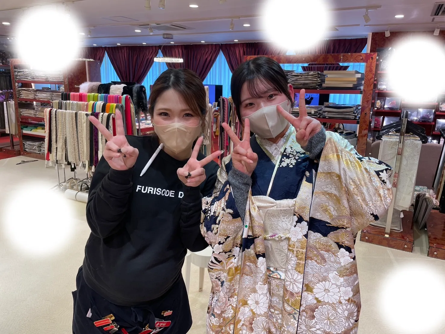 【TAKAZEN大阪梅田本店】♡27日　とっても華やかで豪華な紺色のお振袖姫ちゃん♡