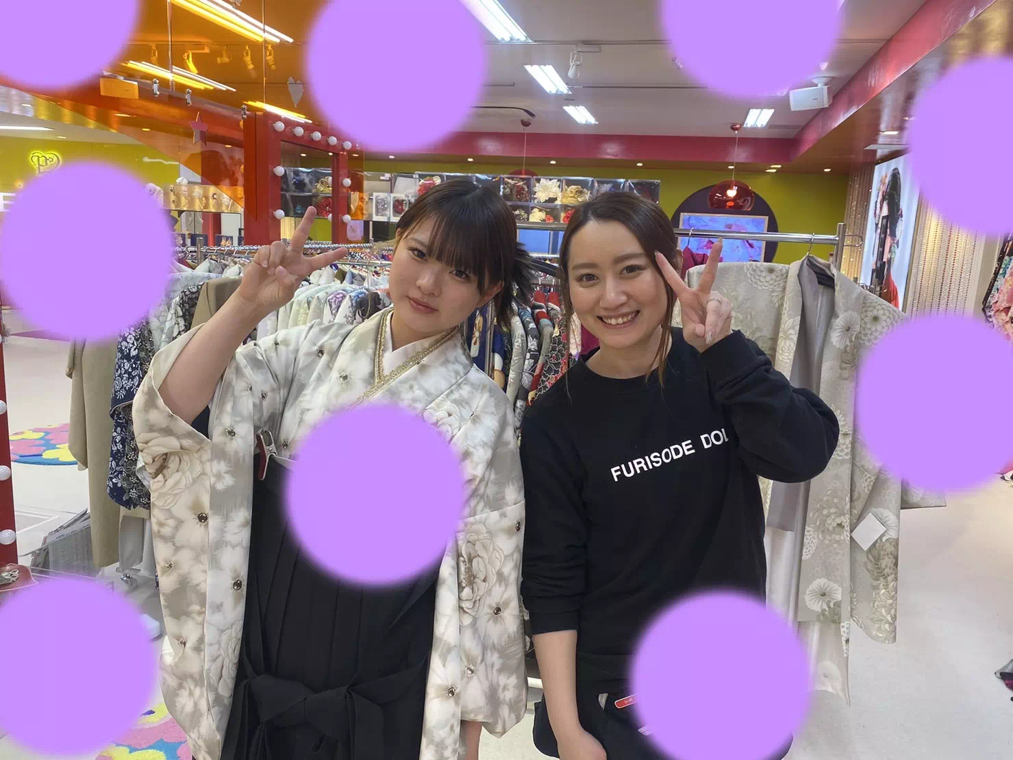 TAKAZEN神戸店　前撮り撮影会　イマドキ　カワイイ　コディネート　振袖　レンタル　袴　