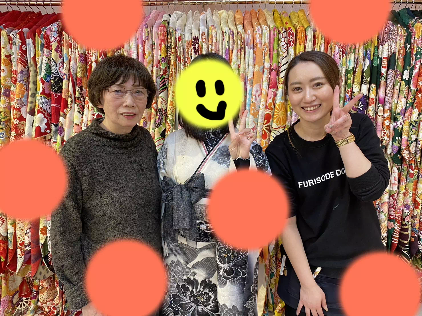 TAKAZEN神戸店　前撮り撮影会　イマドキ　カワイイ　コディネート　振袖　レンタル　袴　