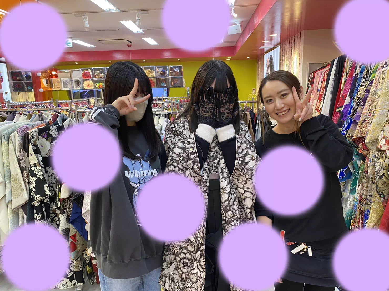 卒業式　袴レンタルTAKAZEN神戸三宮店　　イマドキ　くすみ　おしゃれ