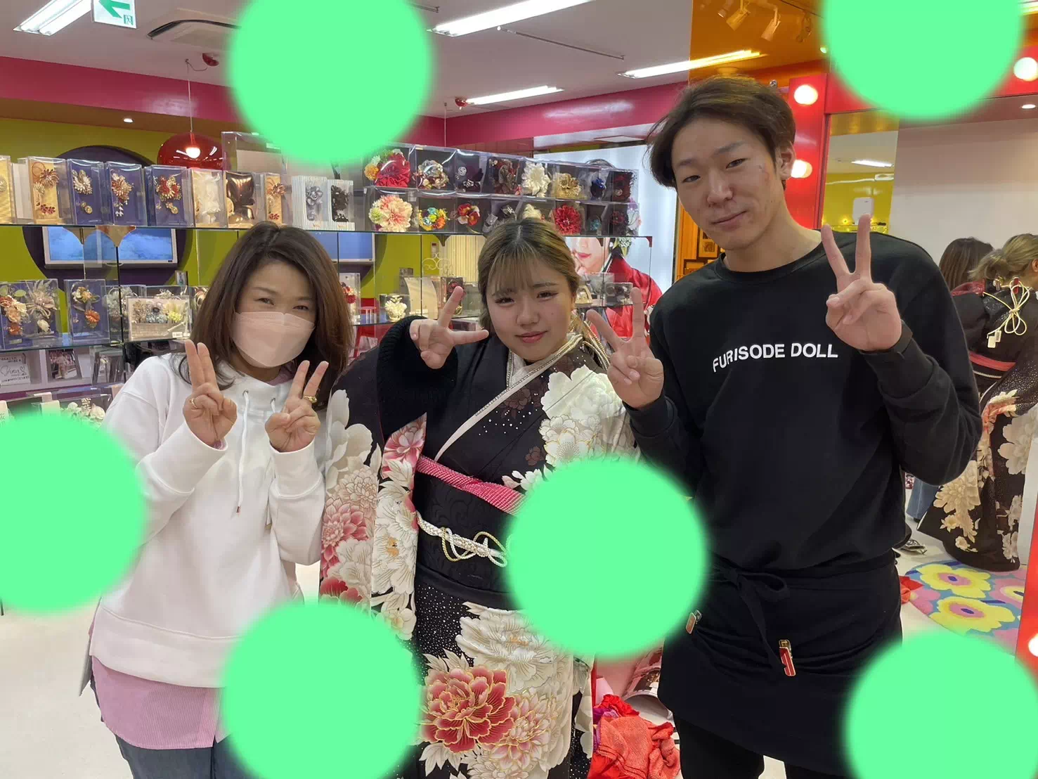 TAKAZEN神戸店　前撮り撮影会　イマドキ　カワイイ　コディネート　振袖　レンタル　袴　