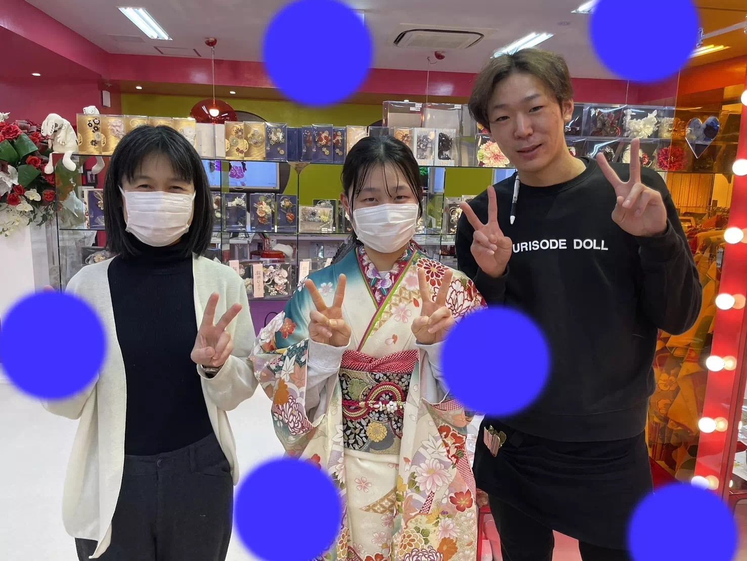 TAKAZEN神戸店　前撮り撮影会　イマドキ　カワイイ　コディネート　振袖　レンタル　袴　