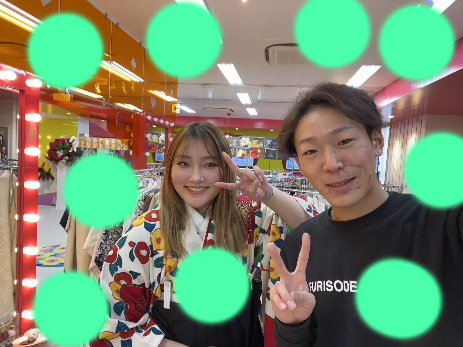 TAKAZEN神戸店　袴レンタル　レトロポップ　被らない　オシャレ袴　卒業式