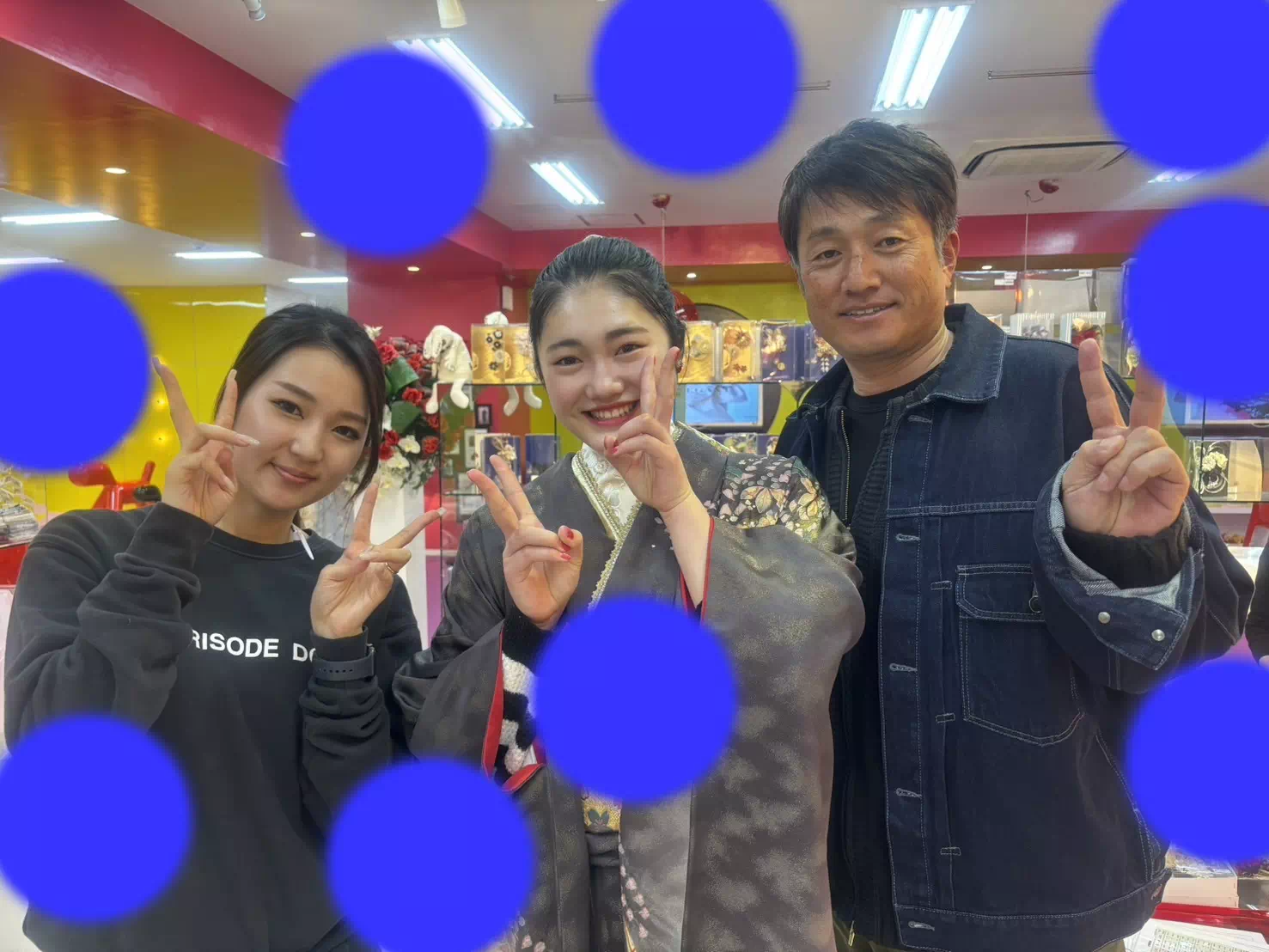 TAKAZEN神戸店　振袖レンタル　持ち込み撮影　ママ振り　前撮り撮影　スタジオ　成人式