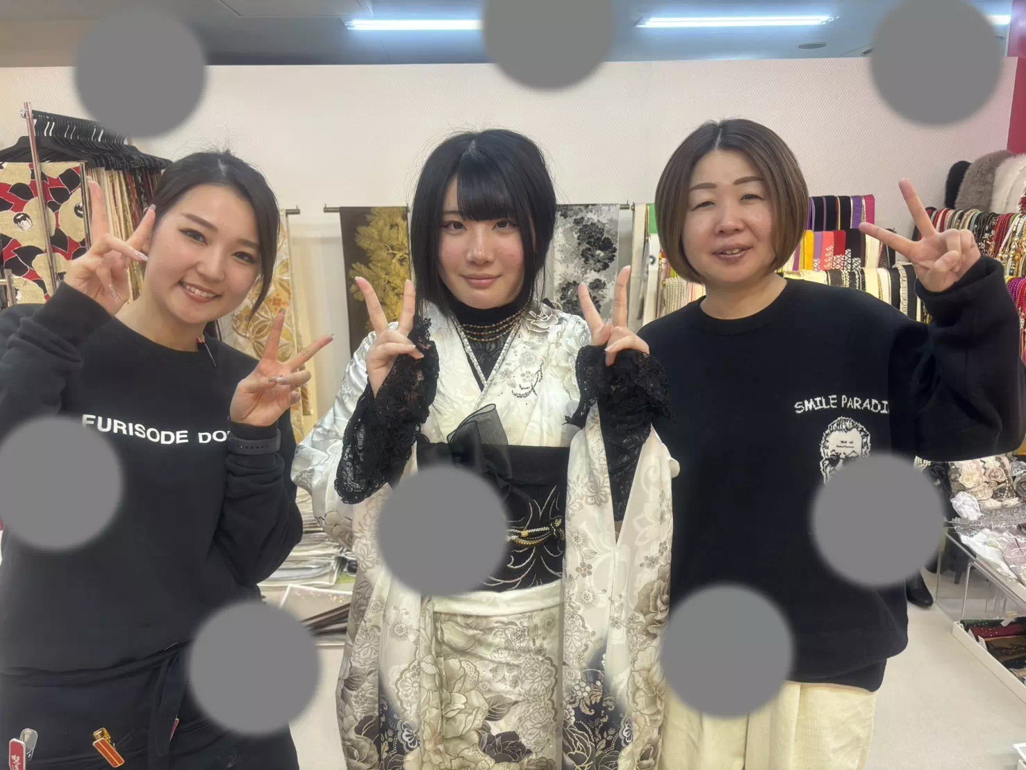 TAKAZEN神戸店　前撮り撮影会　イマドキ　カワイイ　コディネート　振袖　レンタル　袴　