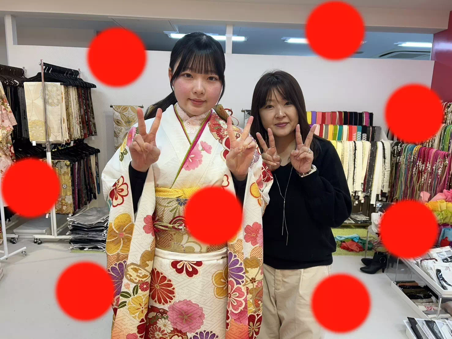 TAKAZEN神戸店　前撮り撮影会　イマドキ　カワイイ　コディネート　振袖　レンタル　袴　