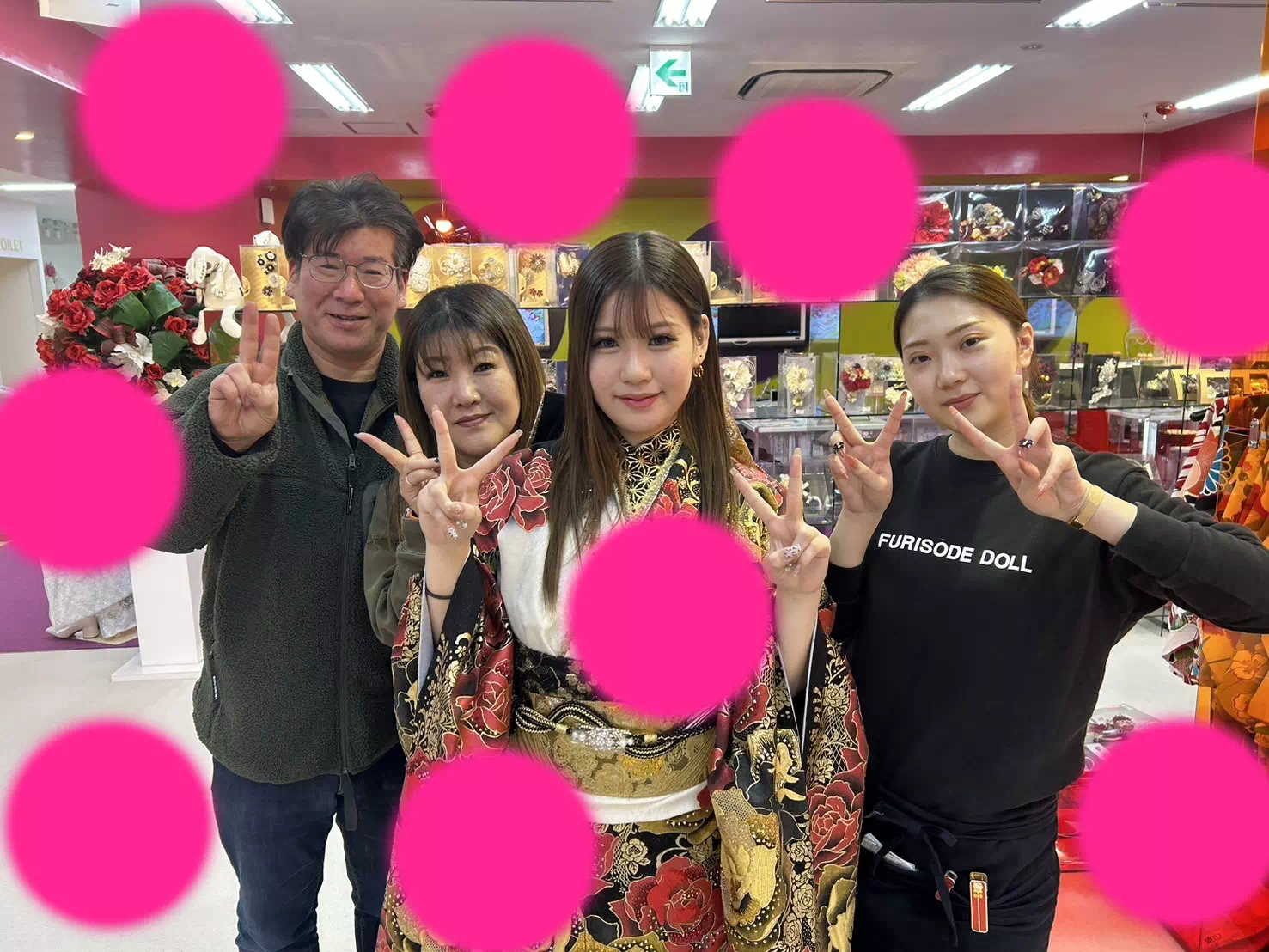 TAKAZEN神戸店　前撮り撮影会　イマドキ　カワイイ　コディネート　振袖　レンタル　袴　