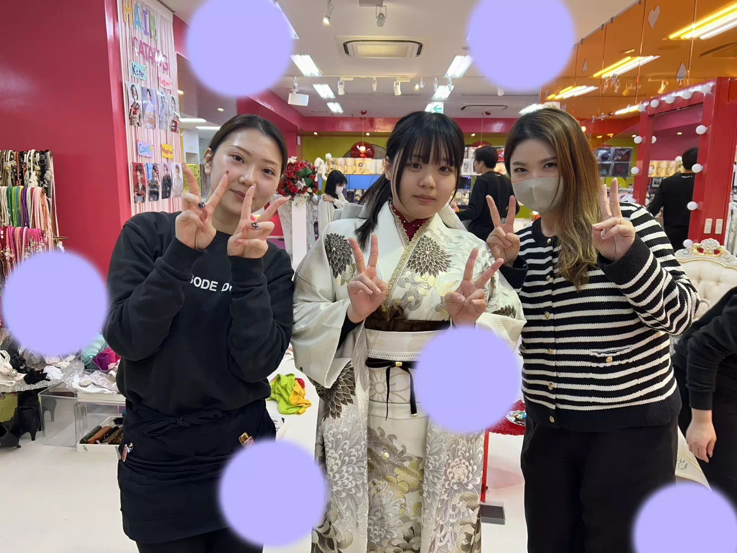 TAKAZEN神戸店　前撮り撮影会　イマドキ　カワイイ　コディネート　振袖　レンタル　袴　