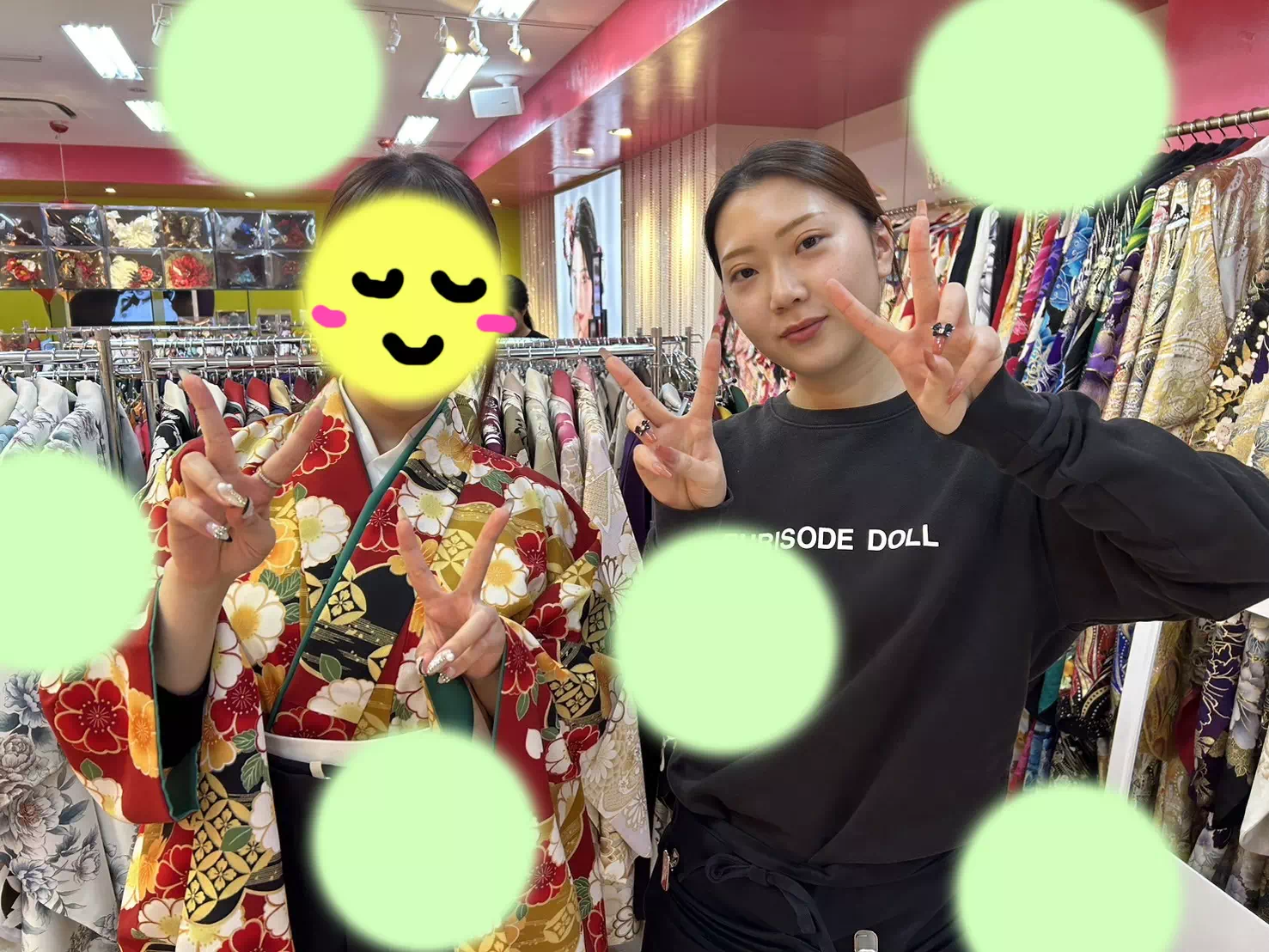 TAKAZEN神戸店　前撮り撮影会　イマドキ　カワイイ　コディネート　振袖　レンタル　袴　