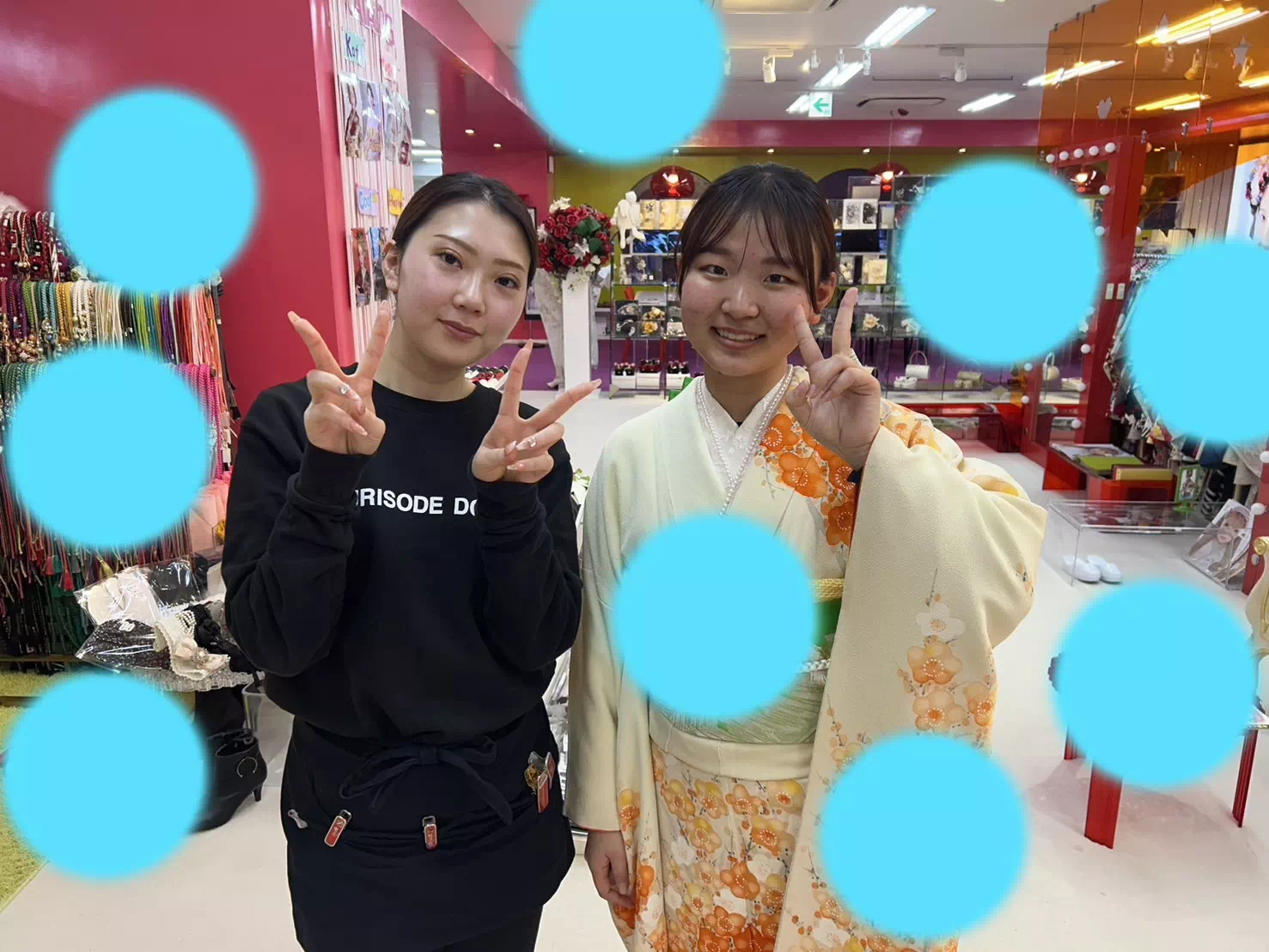 TAKAZEN神戸店　ママ振　写真プラン　振袖レンタル　小物レンタル　振袖持込