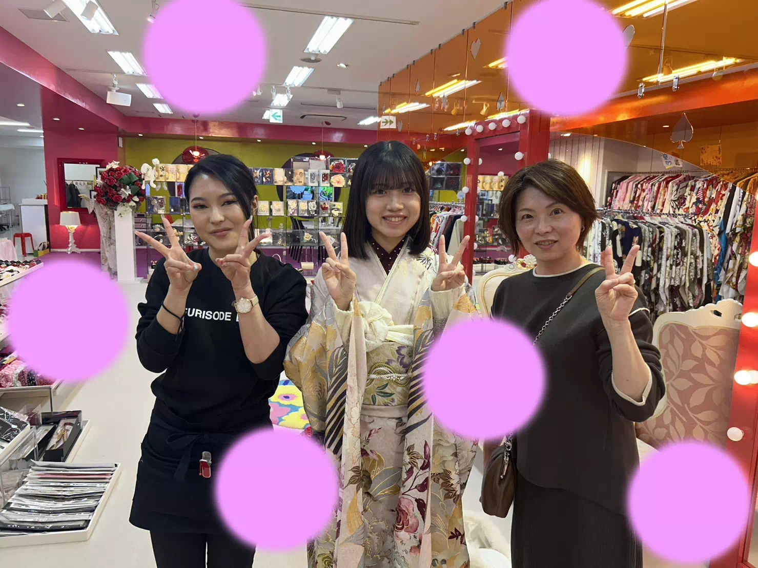 TAKAZEN神戸店　前撮り撮影会　イマドキ　カワイイ　コディネート　振袖　レンタル　袴　