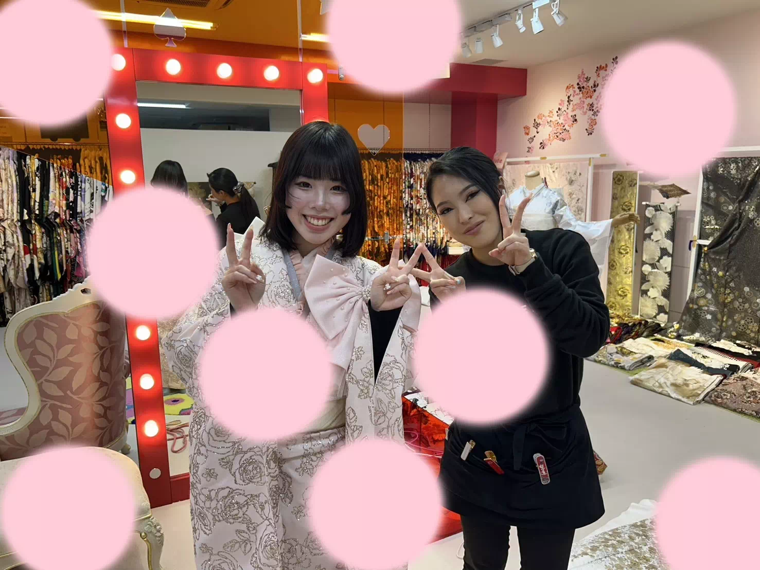 振袖　レンタル　成人式　前撮り撮影会　三宮　元町　芦屋　西宮　明石　かわいい　イマドキ　リボン　オシャレ