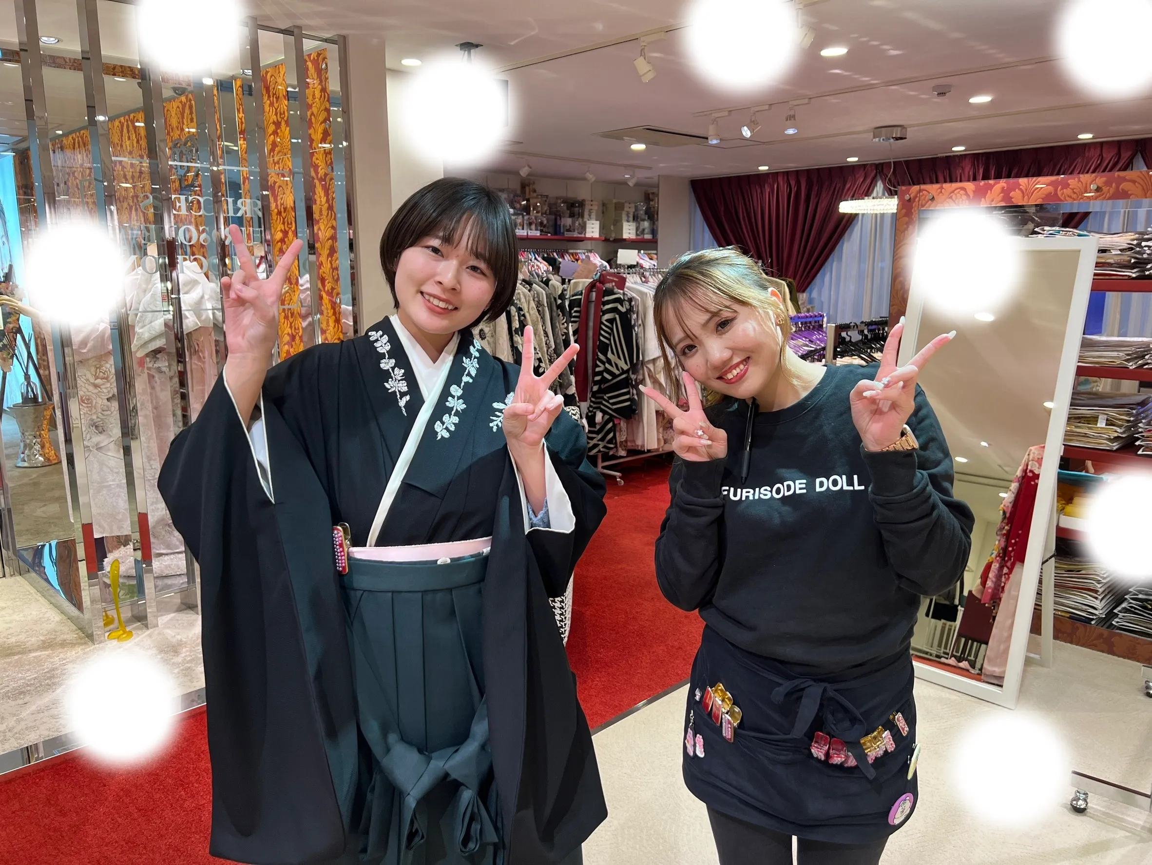 成人式　卒業式　TAKAZEN 袴レンタル　モノトーン
