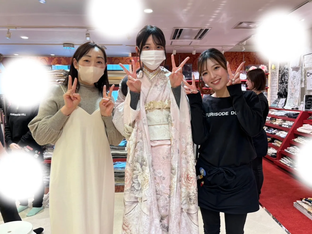 成人式　前撮り　梅田　袴　くすみカラー　かわいい　イマドキ　淡色　古典　タカゼン　撮影