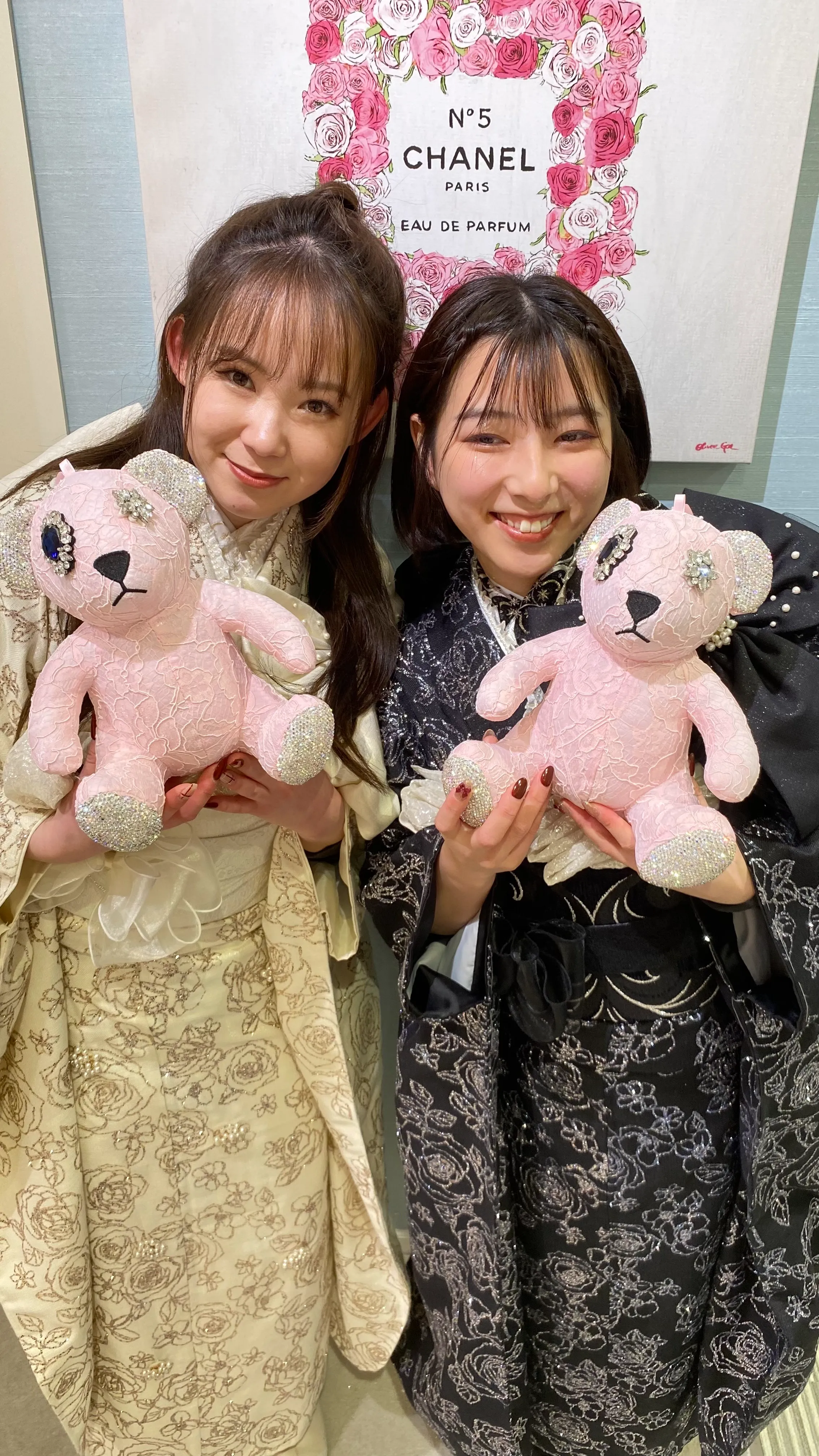 成人式　振袖レンタル　成人式振袖　カワイイ　ChouChou　キラキラ　キャバ嬢　派手　目立つ　双子コーデ　シミラールック