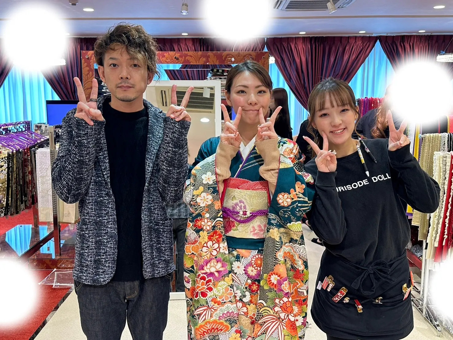 成人式　前撮り　梅田　袴　くすみカラー　かわいい　イマドキ　淡色　古典　タカゼン　撮影