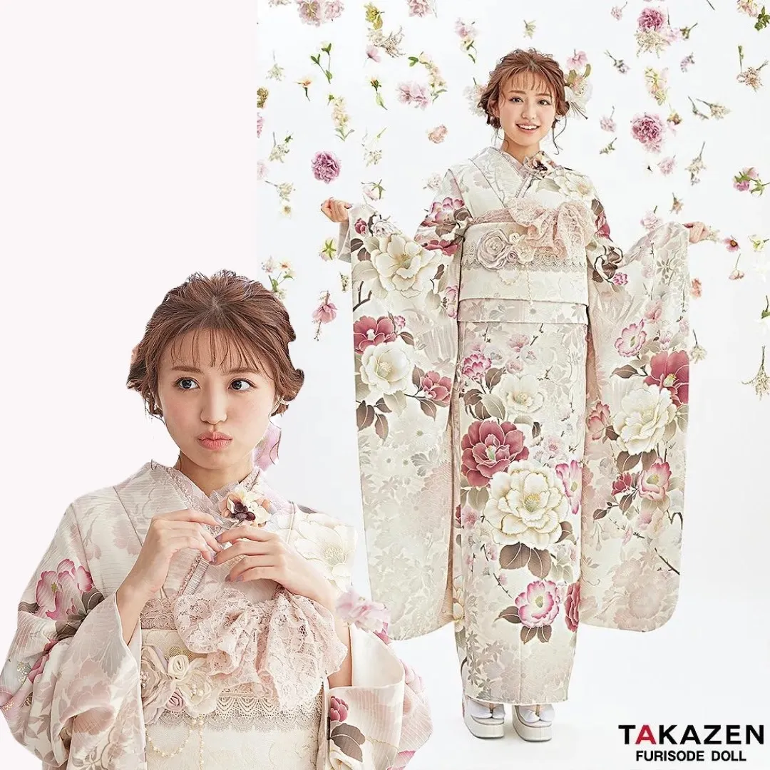 振袖レンタル　奈良　橿原　かわいい　おしゃれ　個性派　かわいい　かっこいい　くすみ　イマドキ　花音ちゃん