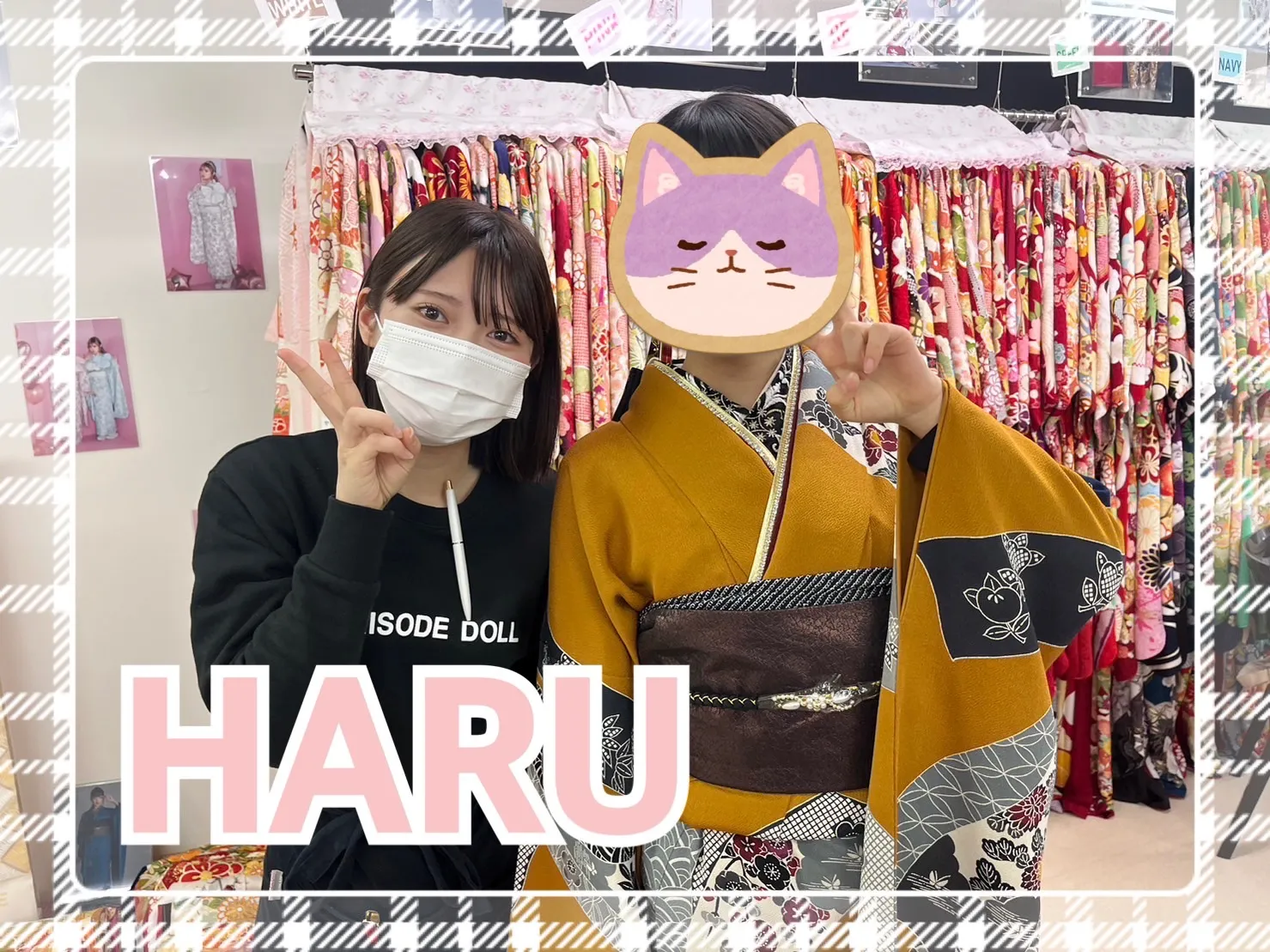 　ママ振袖　振袖　レンタル　奈良　前撮り撮影会　かわいい　ヴィンテージスタイル　おしゃれ　からし色　