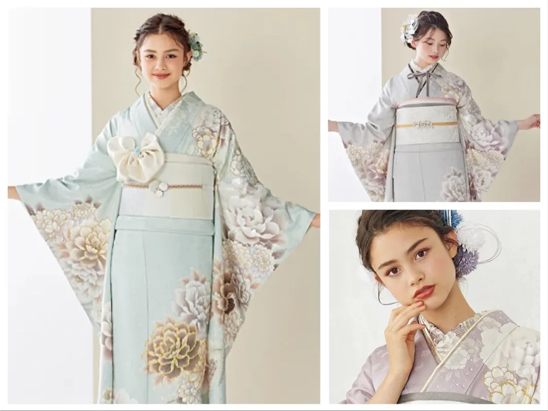 ♥【TAKAZEN堺店】26日　本日のオススメコーデ！王道×最新！くすみ古典お振袖のご紹介💜