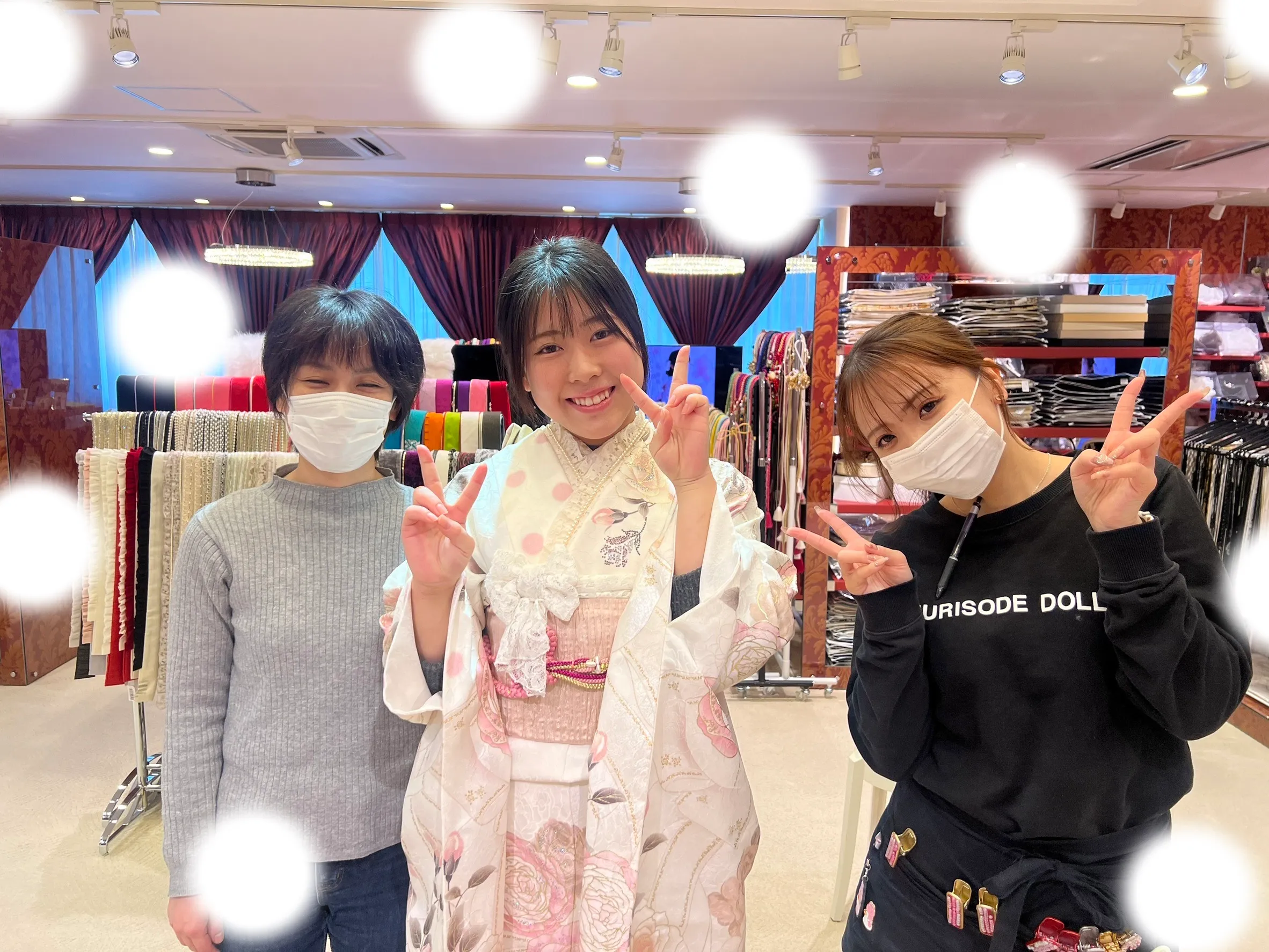 【TAKAZEN大阪梅田本店】♡9日 タカゼンオリジナルのヘップバーンのキラキラ かわいいお振袖姫ちゃん♡