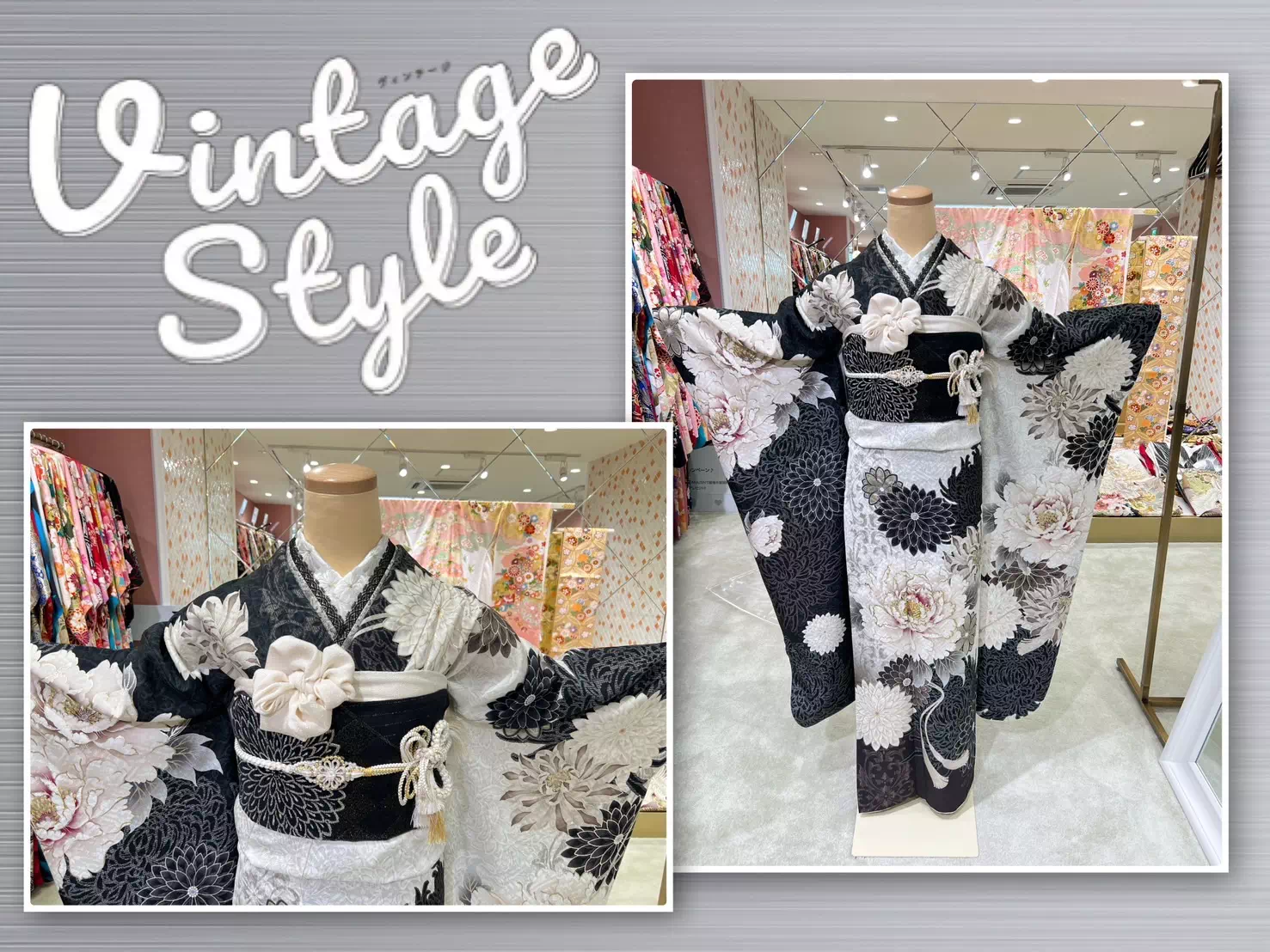 【TAKAZEN姫路店】♡1日　中村里砂ちゃん着用のアンティーク調のオシャレで可愛いお振袖のご紹介♡