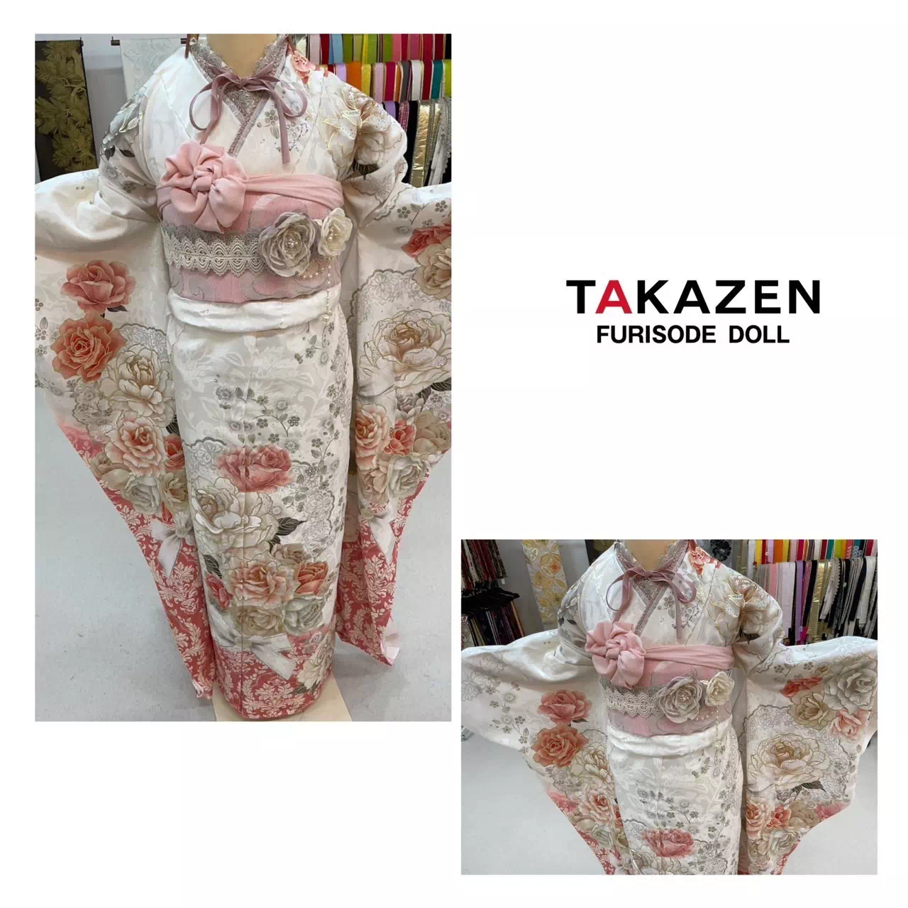 【TAKAZEN神戸三宮店】　誰よりも女の子らしくイマドキに目立ちたい方にオススメ♡TAKAZENオリジナルのコスメカラーのお振袖のご紹介♡