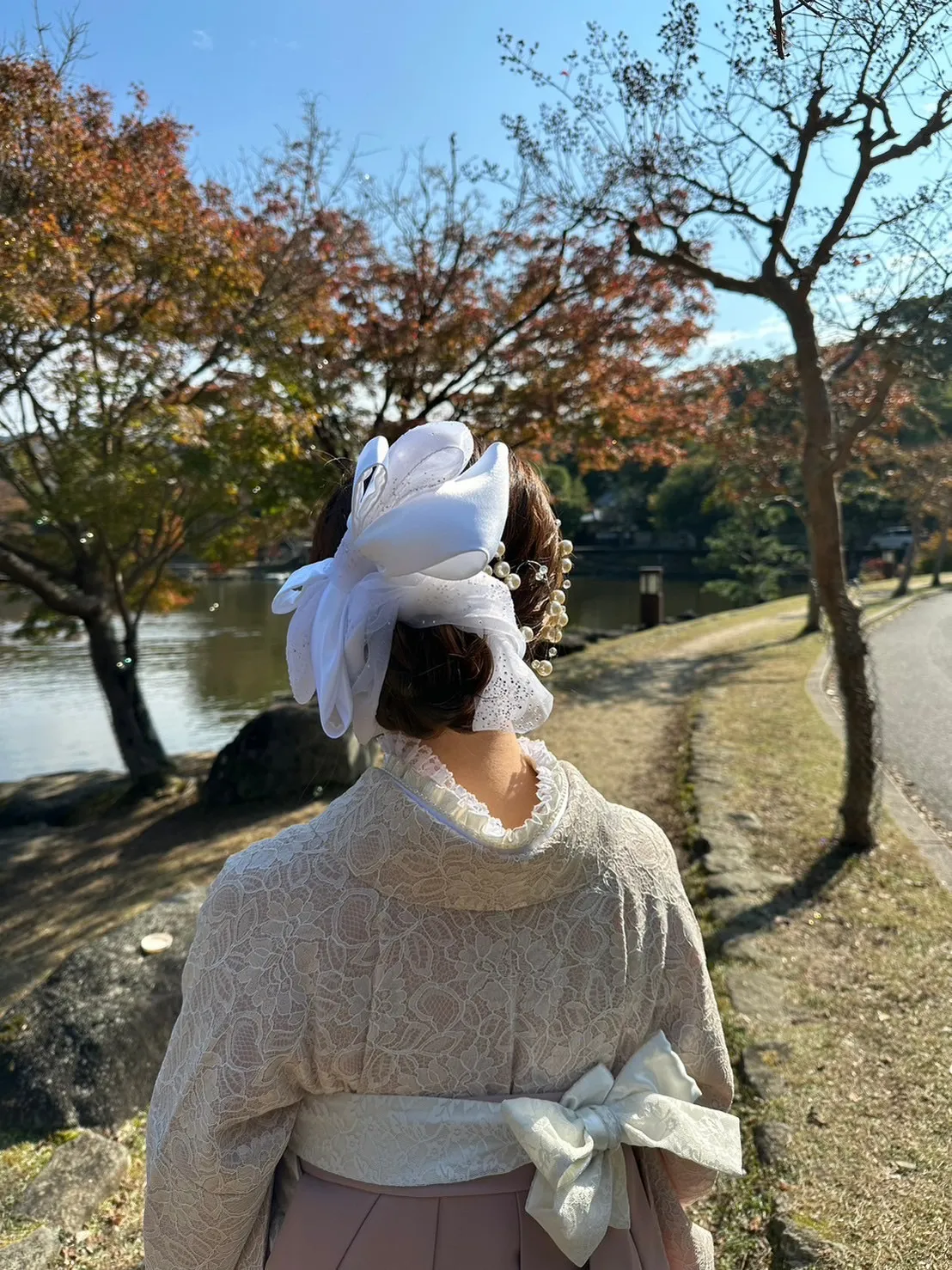 成人式　振袖　ヘアアレンジ　梅田