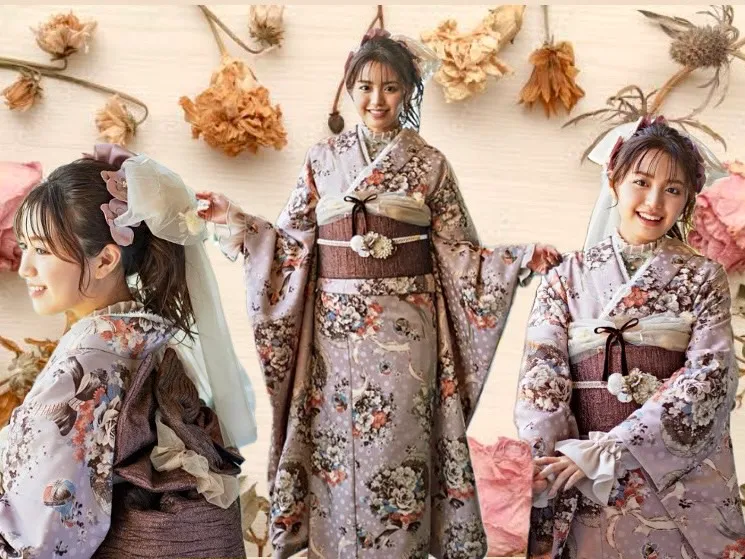 ♡【TAKAZEN堺店】8日　最新作！オシャレでアンティーク調がカワイイNEWくすみレトロお振袖のご紹介♡