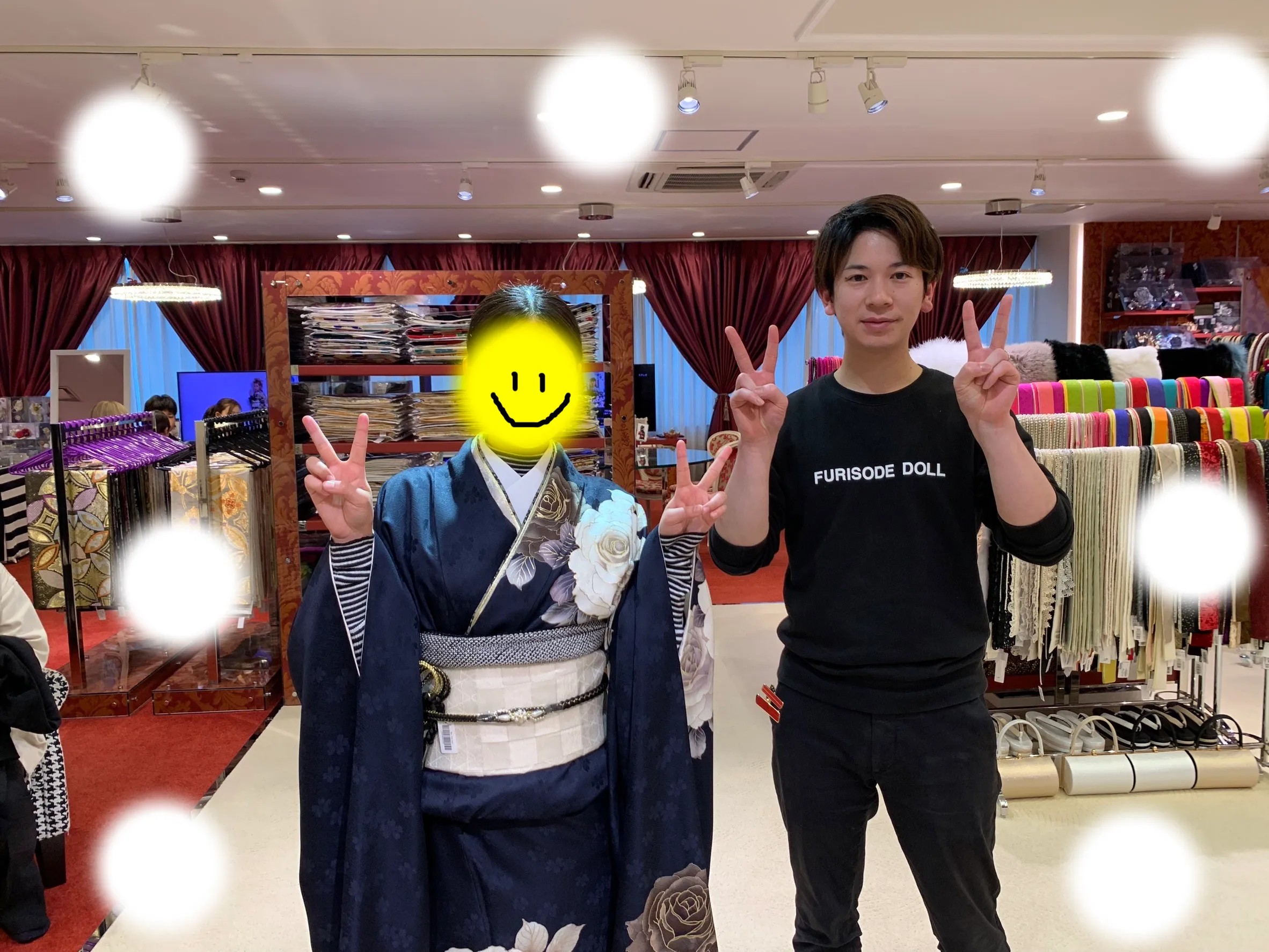 【TAKAZEN大阪梅田本店】♡4日　紺色のとってもオシャレで大人っぽいお振袖姫ちゃん♡