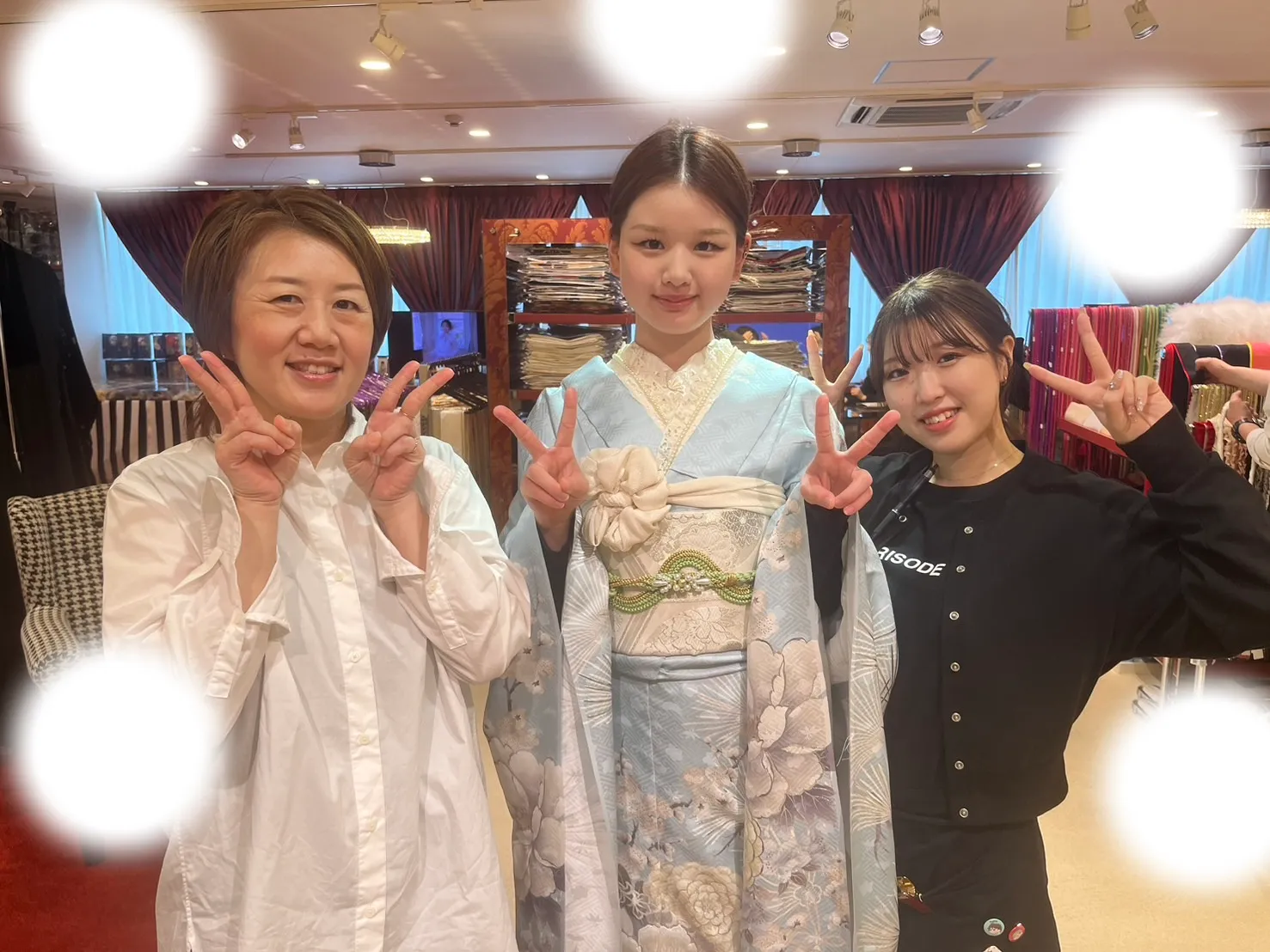 成人式　前撮り　梅田　袴　くすみカラー　かわいい　イマドキ　淡色　古典　タカゼン　撮影
