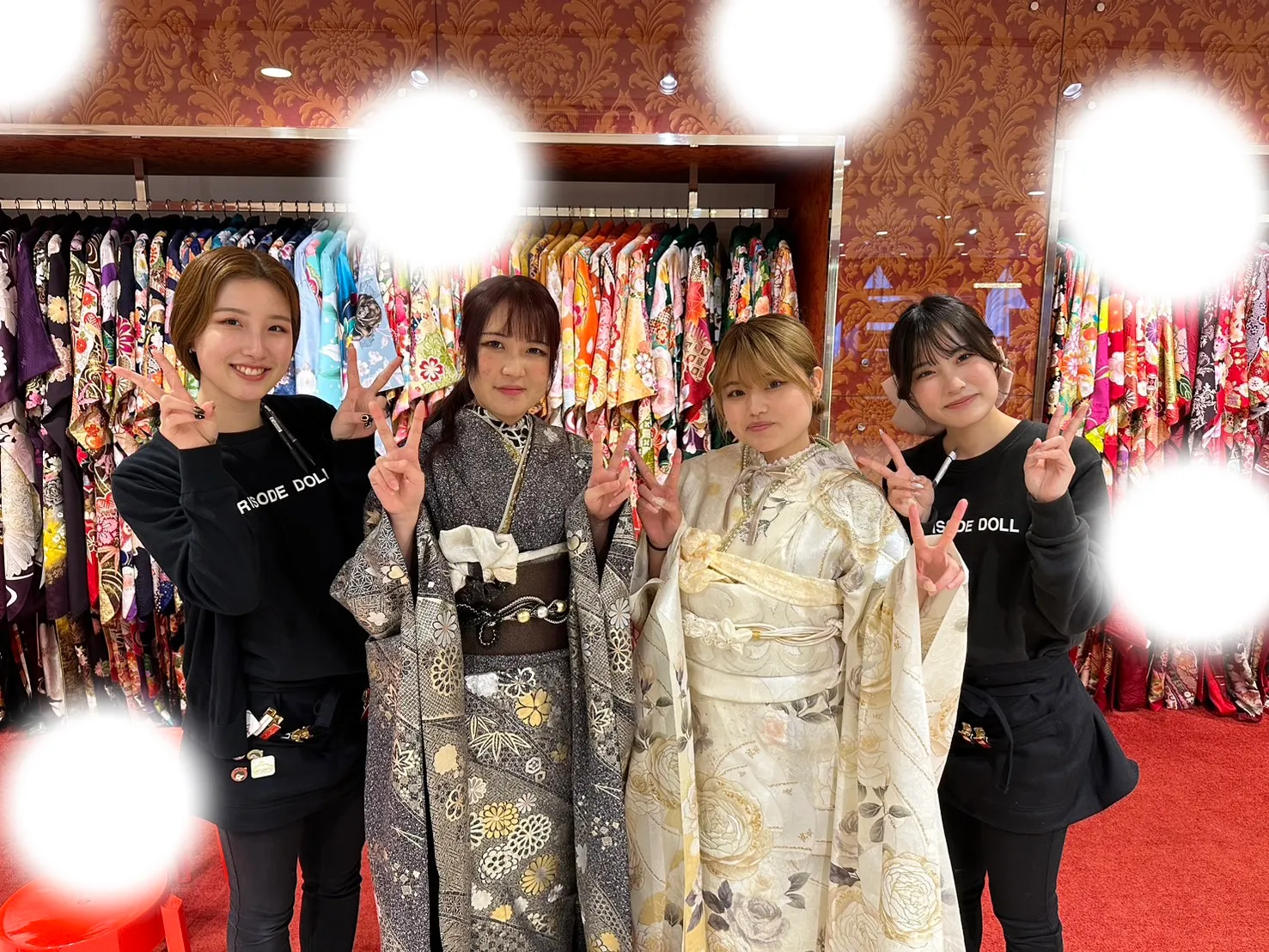 成人式　前撮り　梅田　袴　くすみカラー　かわいい　イマドキ　淡色　古典　タカゼン　撮影