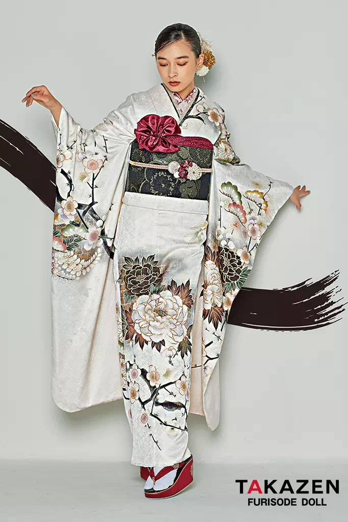 振袖レンタル　奈良　橿原　かわいい　おしゃれ　個性派　かわいい　かっこいい　くすみ　イマドキ　最新作粋古典　ターコイズブルー/青/白　吉祥文様/流水模様　クール　寒色系　シック【2025・2026年度流行】