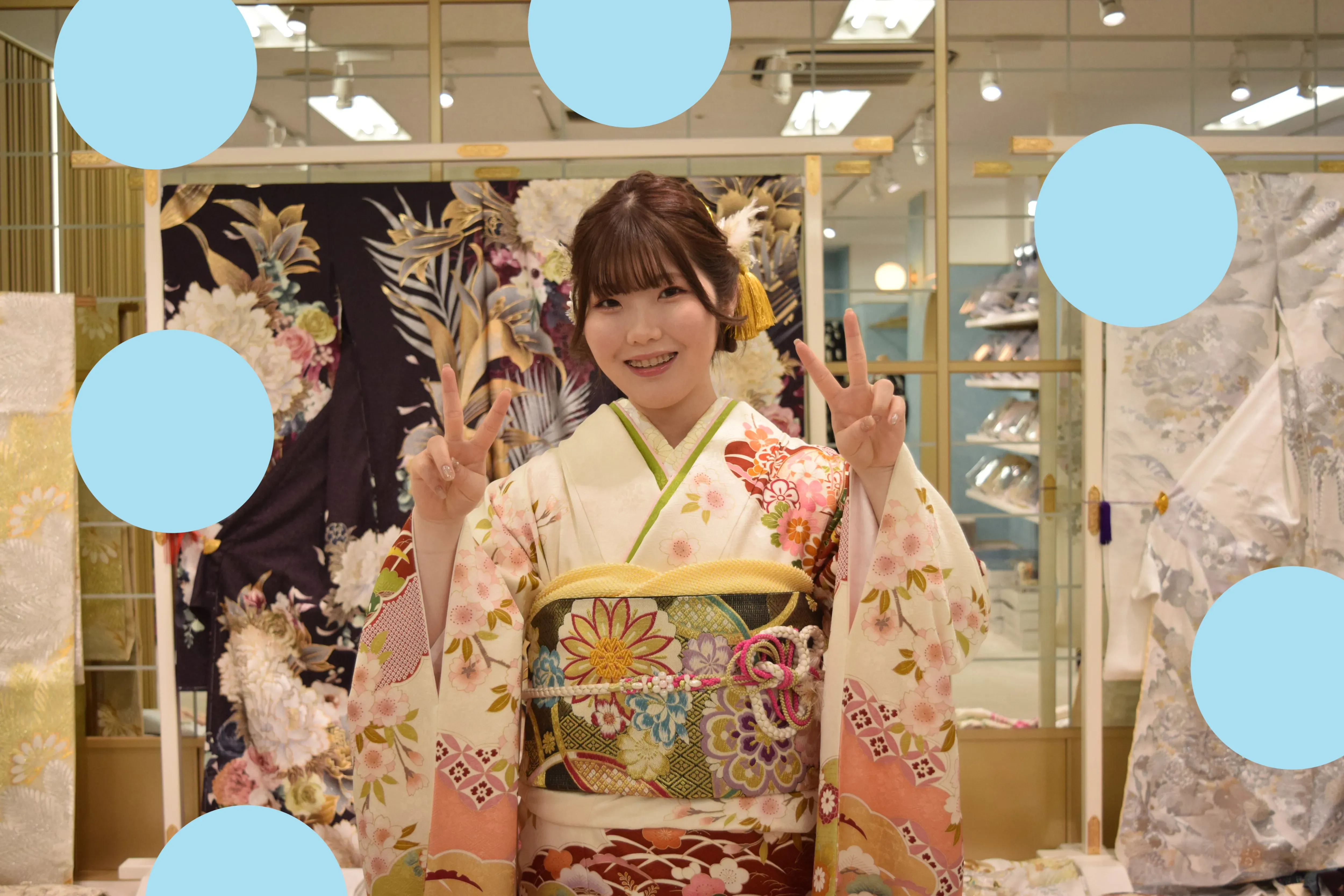 前撮り　振袖　撮影会　大阪　心斎橋　なんば　天王寺　人気　古典柄　かわいい