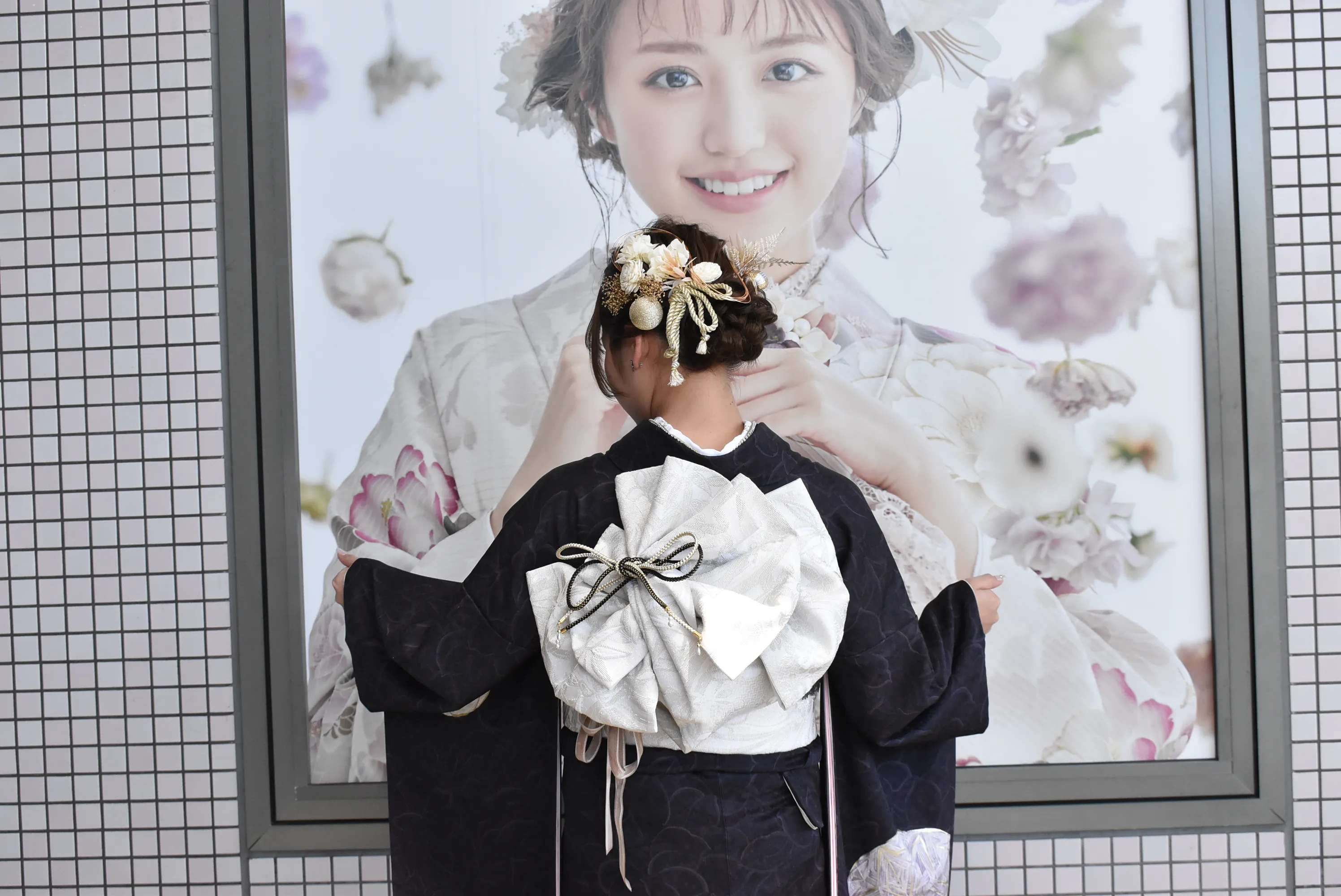 成人式　振袖レンタル　成人式振袖　TAKAZEN　くすみエレガント　吉木千紗都　シンプル　紫